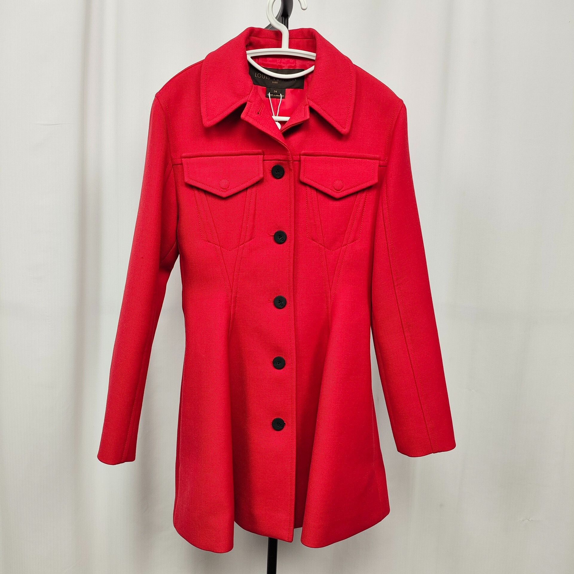Louis Vuitton Louis Vuitton Red Coat 34 Women Size XS / US 0-2 / IT 36-38 - 9 Thumbnail