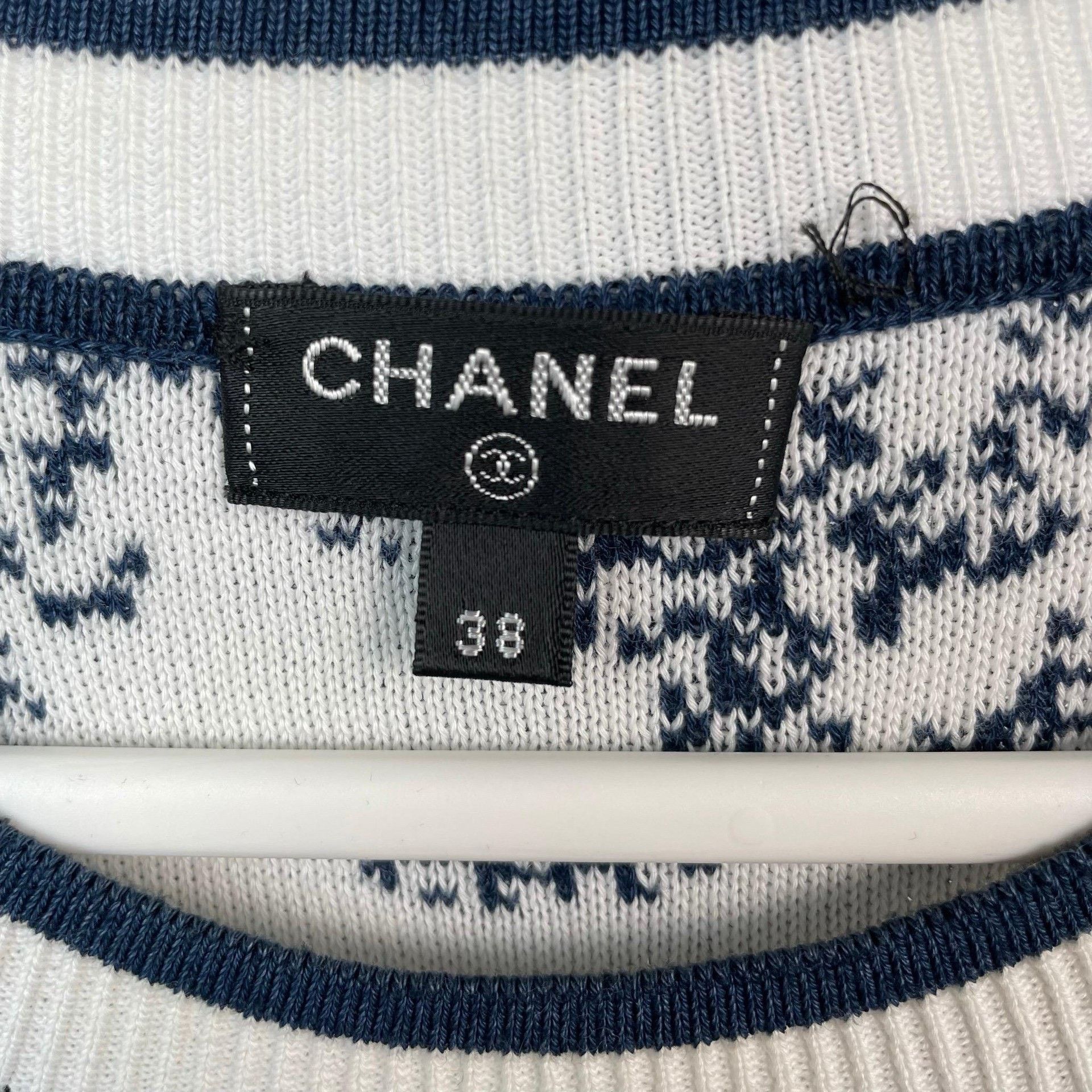Chanel Chanel Printed Blue Dress 38 Women Size S / US 4 / IT 40 - 7 Thumbnail