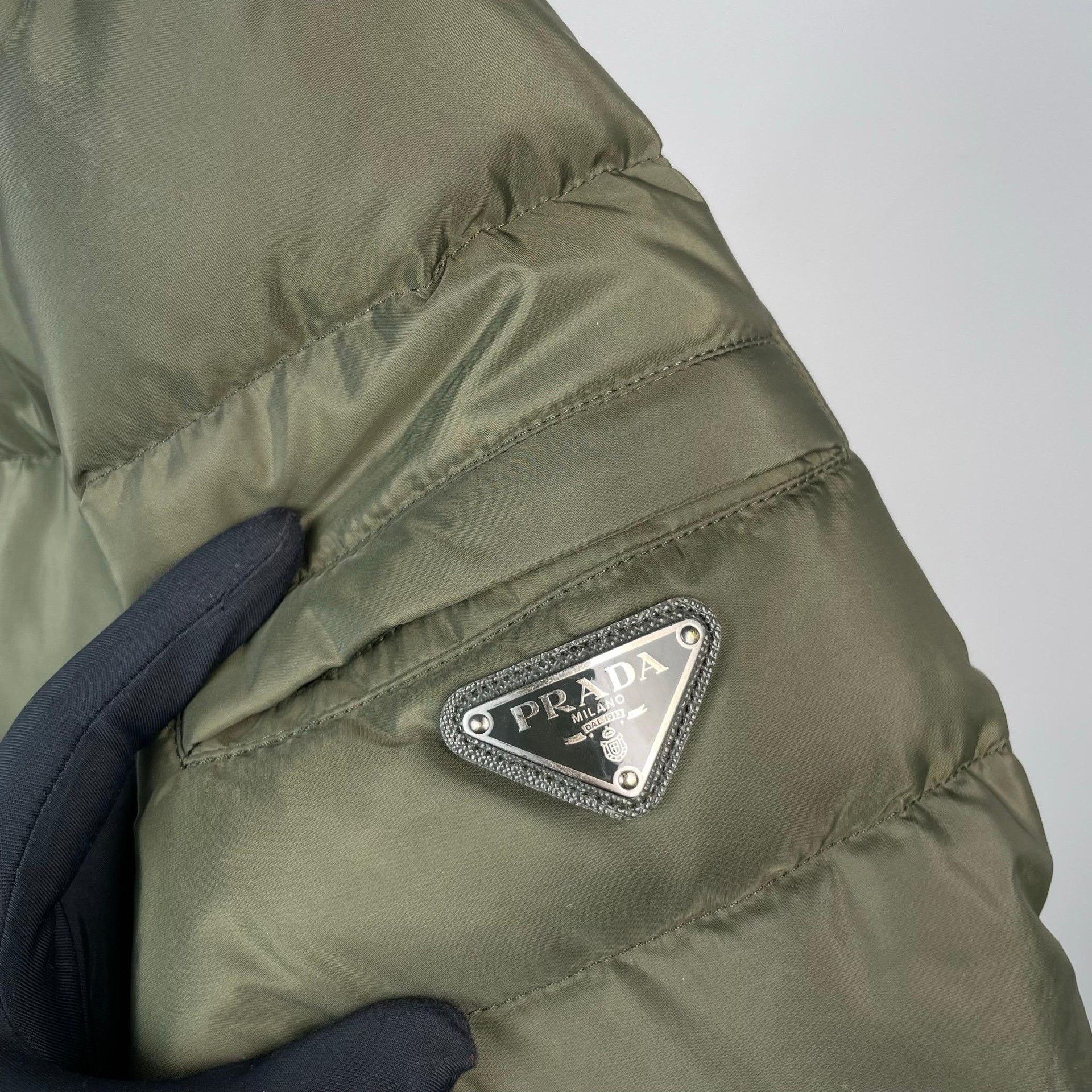 Prada Prada Metallic Green Heavy Coat S Men Size US S / EU 44-46 / 1 - 4 Thumbnail