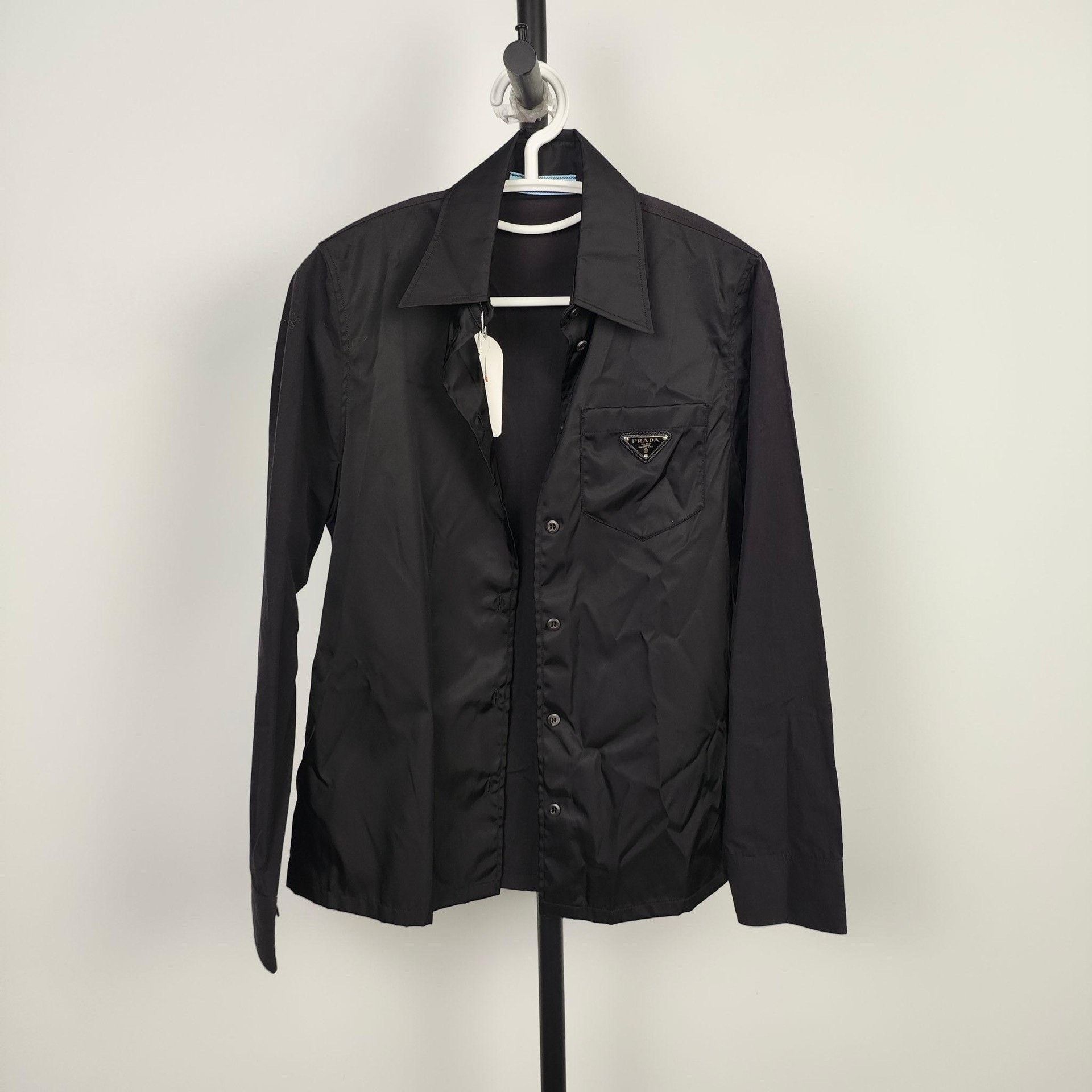 Prada Prada Nylon Black Shirt 36 Men Size US S / EU 44-46 / 1 - 9 Thumbnail