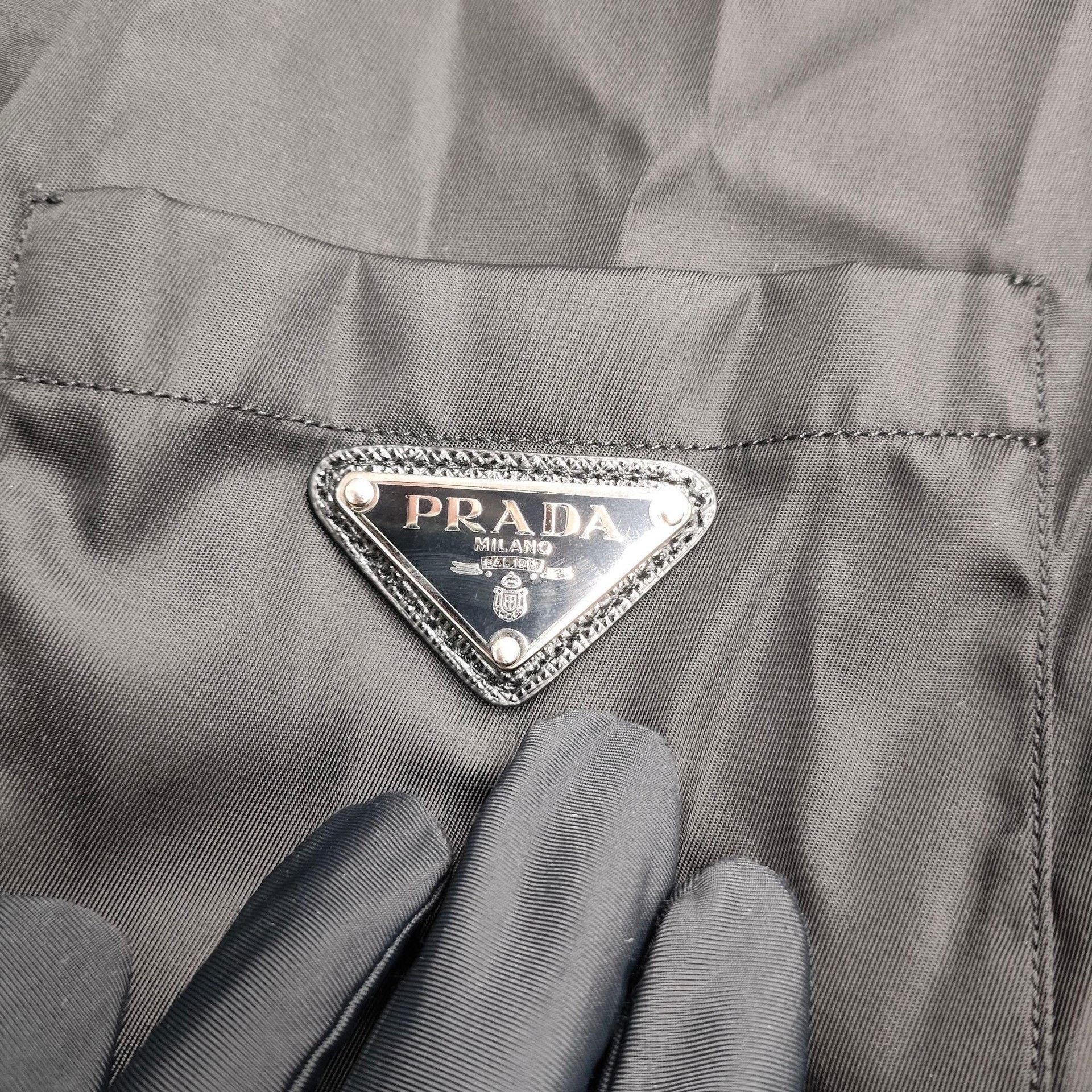 Prada Prada Nylon Black Shirt 36 Men Size US S / EU 44-46 / 1 - 4 Thumbnail
