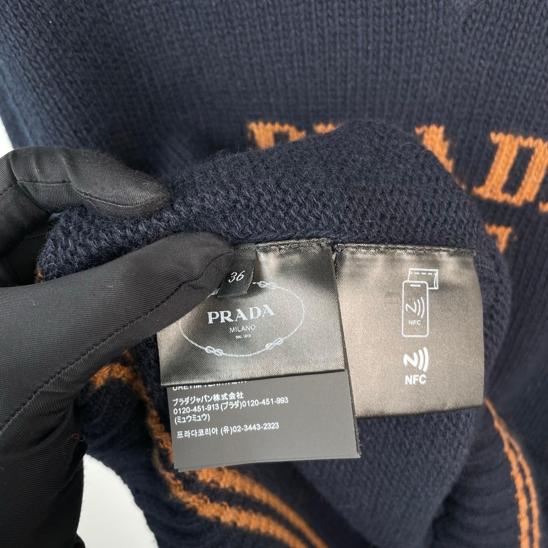 Prada Prada Retro Blue Sweater 36 Women Size S / US 4 / IT 40 - 4 Thumbnail
