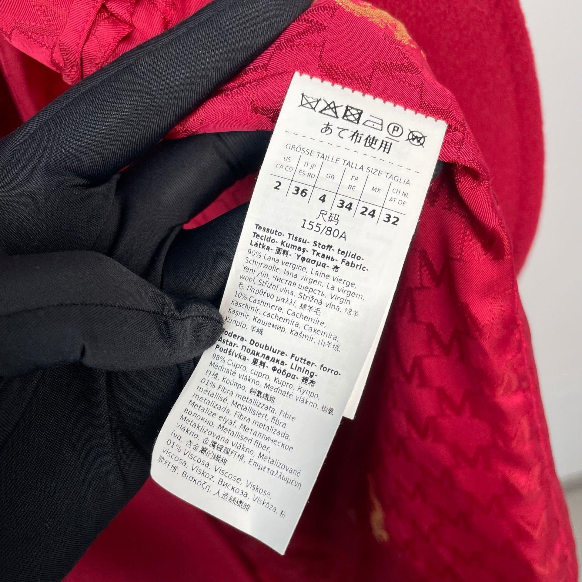 Max Mara Max Mara Limited Red Coat 32 Women Size XS / US 0-2 / IT 36-38 - 6 Thumbnail