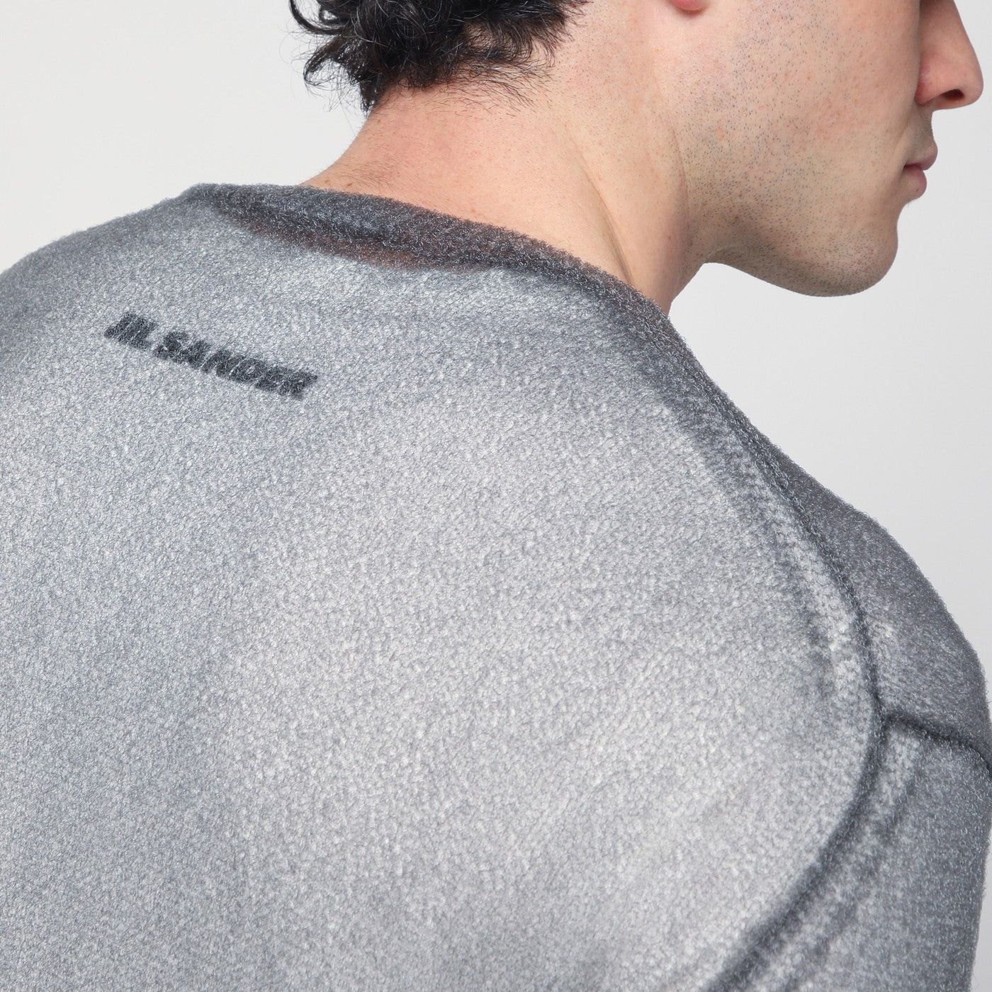 Jil Sander Jil Sander Grey Jumper With Layered Design Size US M / EU 48-50 / 2 - 2 Thumbnail