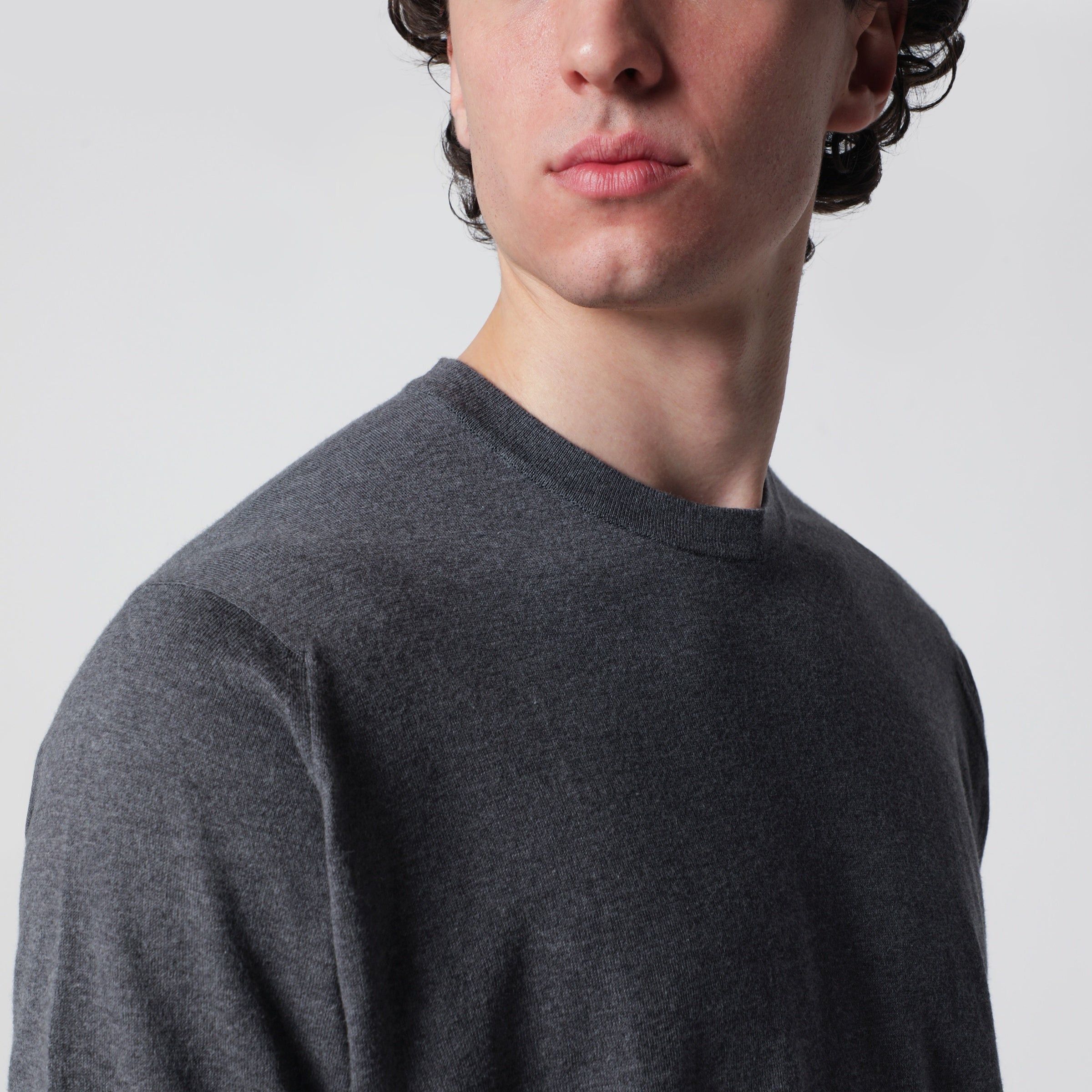 John Smedley John Smedley Kempton Grey Cotton Sweater Size US XXL / EU 58 / 5 - 2 Thumbnail