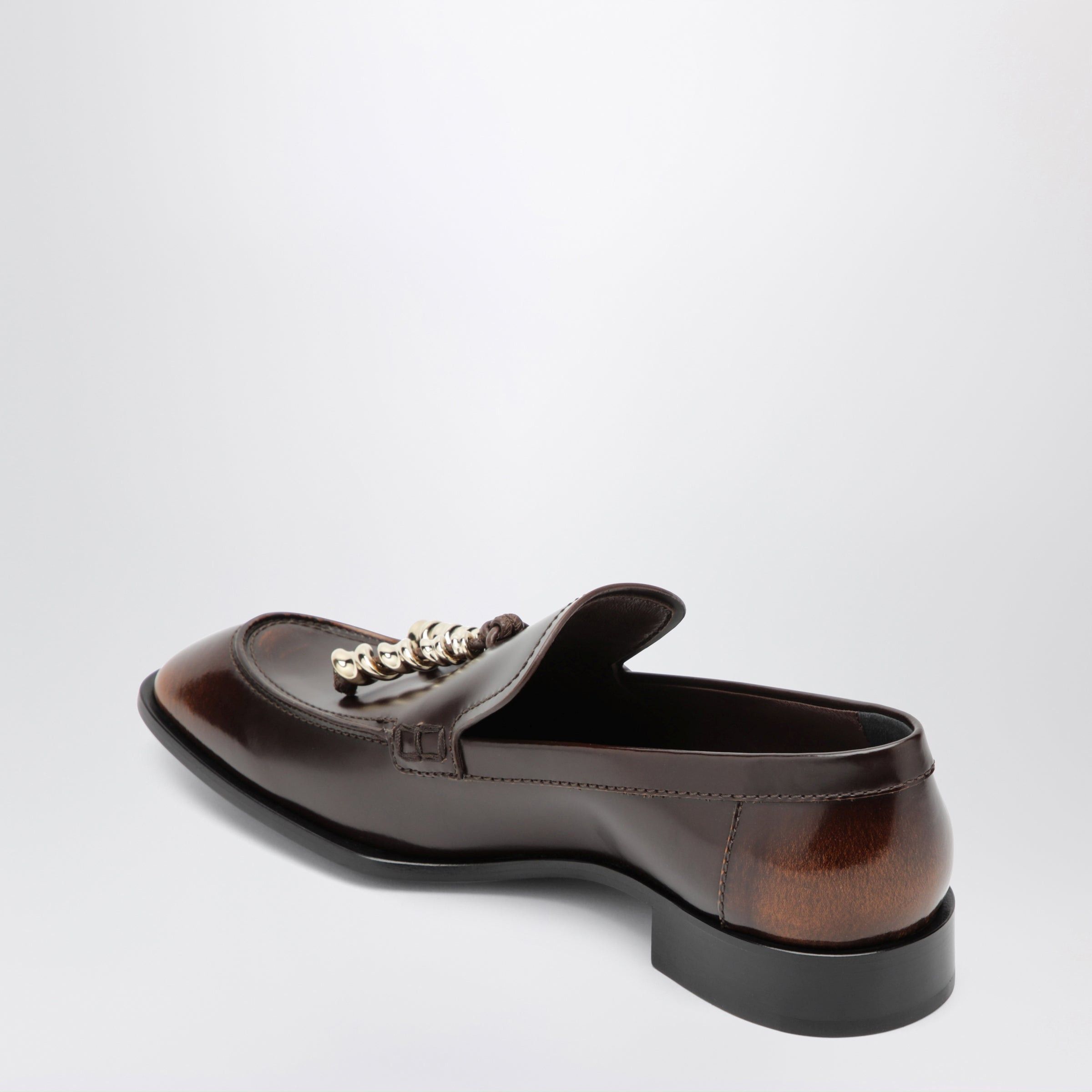 Loewe Loewe Edge Loafers In Brown Brushed Calfskin Size US 8 / IT 38 - 2 Thumbnail