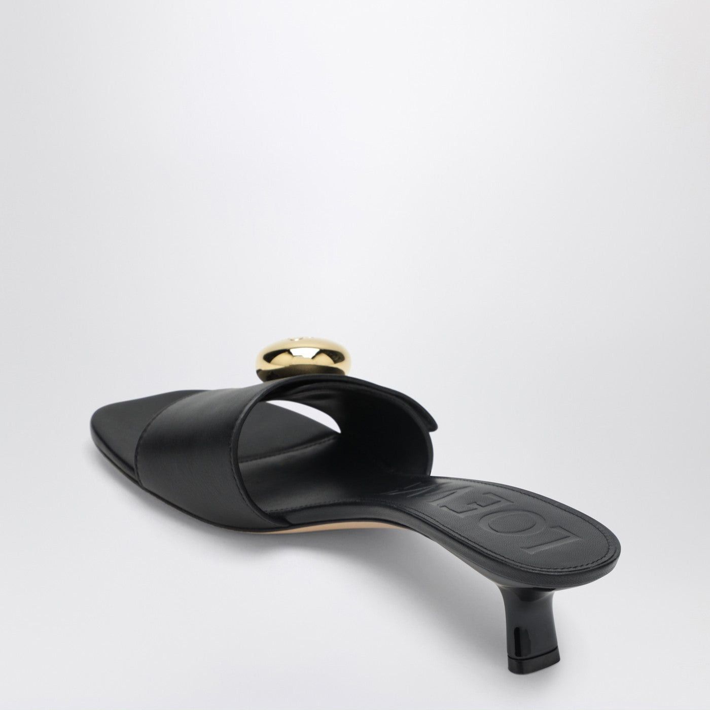 Loewe Loewe Pebble Slides In Soft Black Calf Leather Size US 9 / IT 39 - 2 Thumbnail
