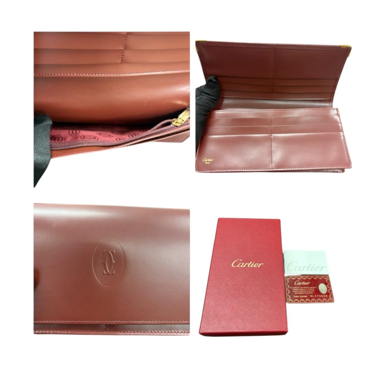 Cartier Cartier Cartier Must Line Leather Long Wallet Leather Long Wallet L3000466 DUTY FREE for USA Size ONE SIZE - 6 Thumbnail