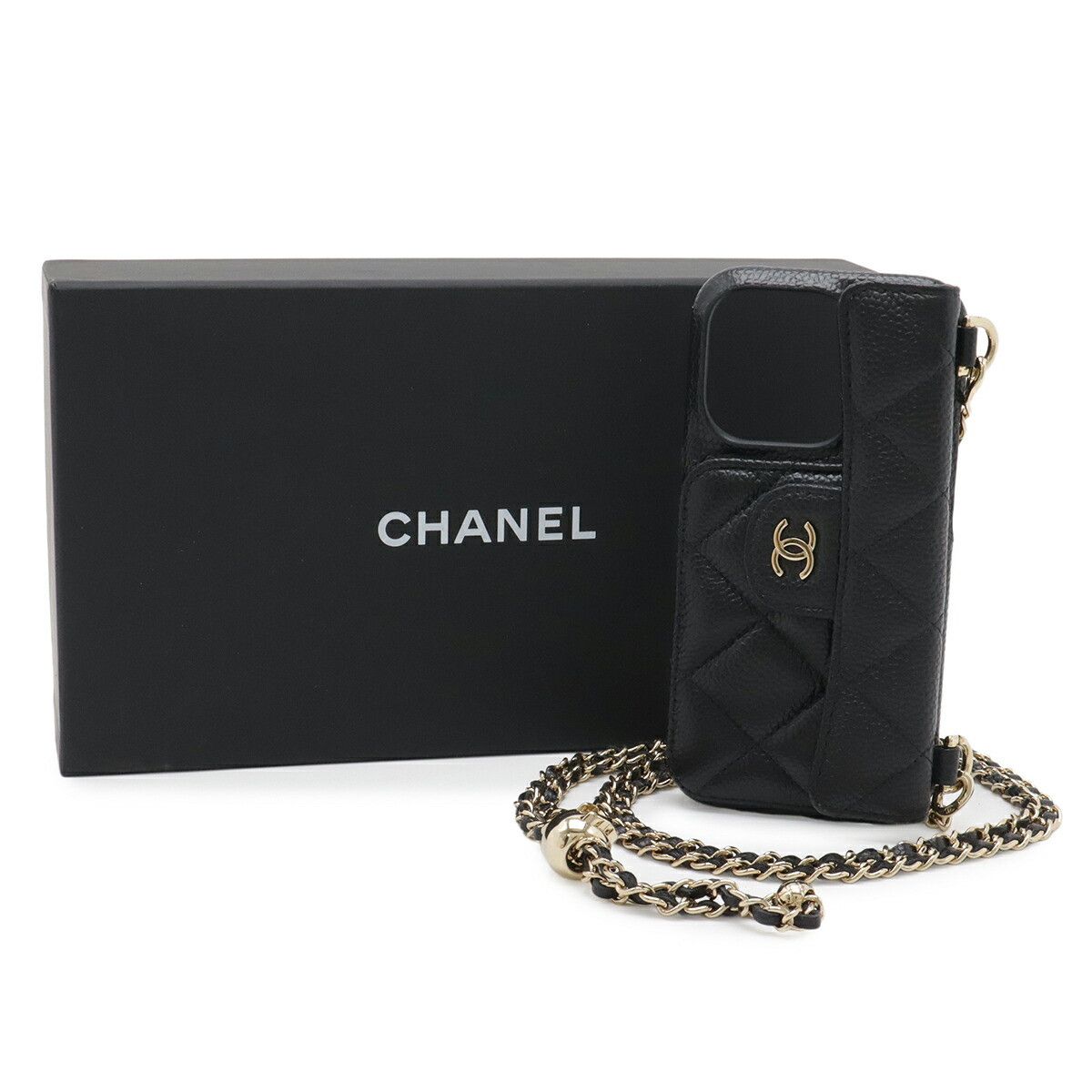 Chanel Chanel Chanel Caviar Leather Phone Case Leather Phonecase DUTY FREE for USA Size ONE SIZE - 6 Thumbnail