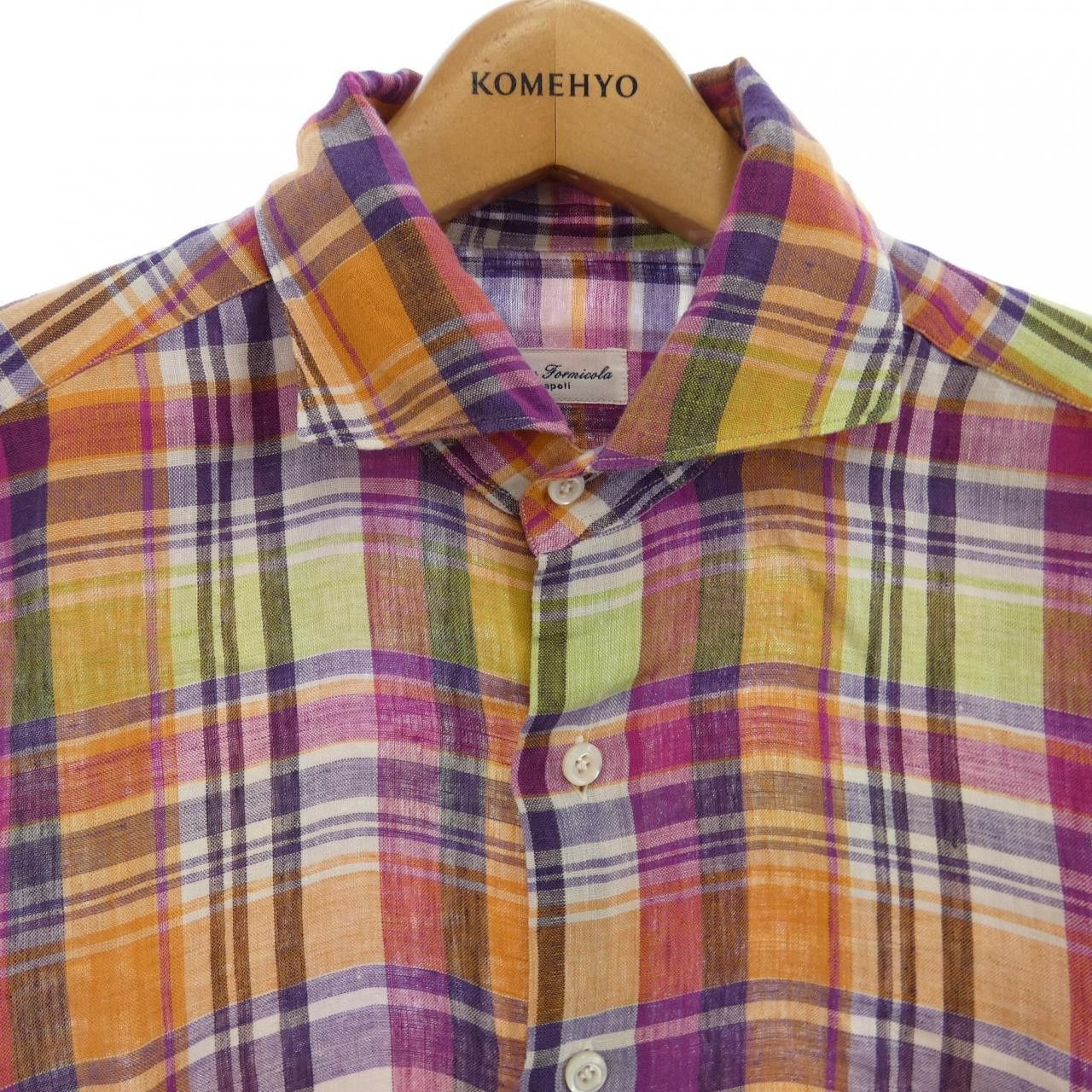 Other Other Errico Formicola Cotton Shirt Textile Dress Shirt 1111-343-1180 DUTY FREE for USA Size ONE SIZE - 5 Thumbnail