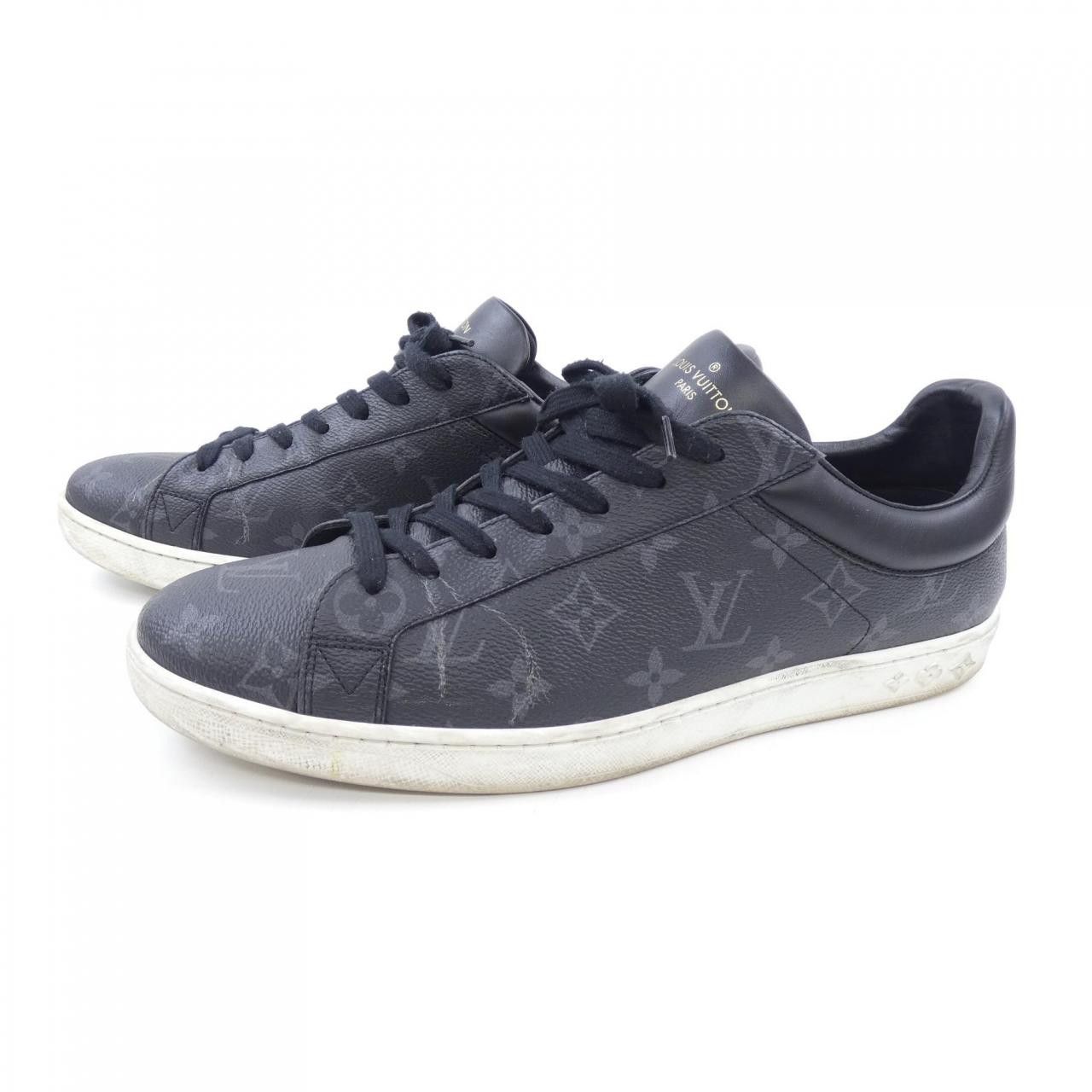 Louis Vuitton Louis Vuitton Louis Vuitton Luxembourg Line Leather Sneakers Leather Shoes DUTY FREE for USA Size ONE SIZE - 3 Thumbnail