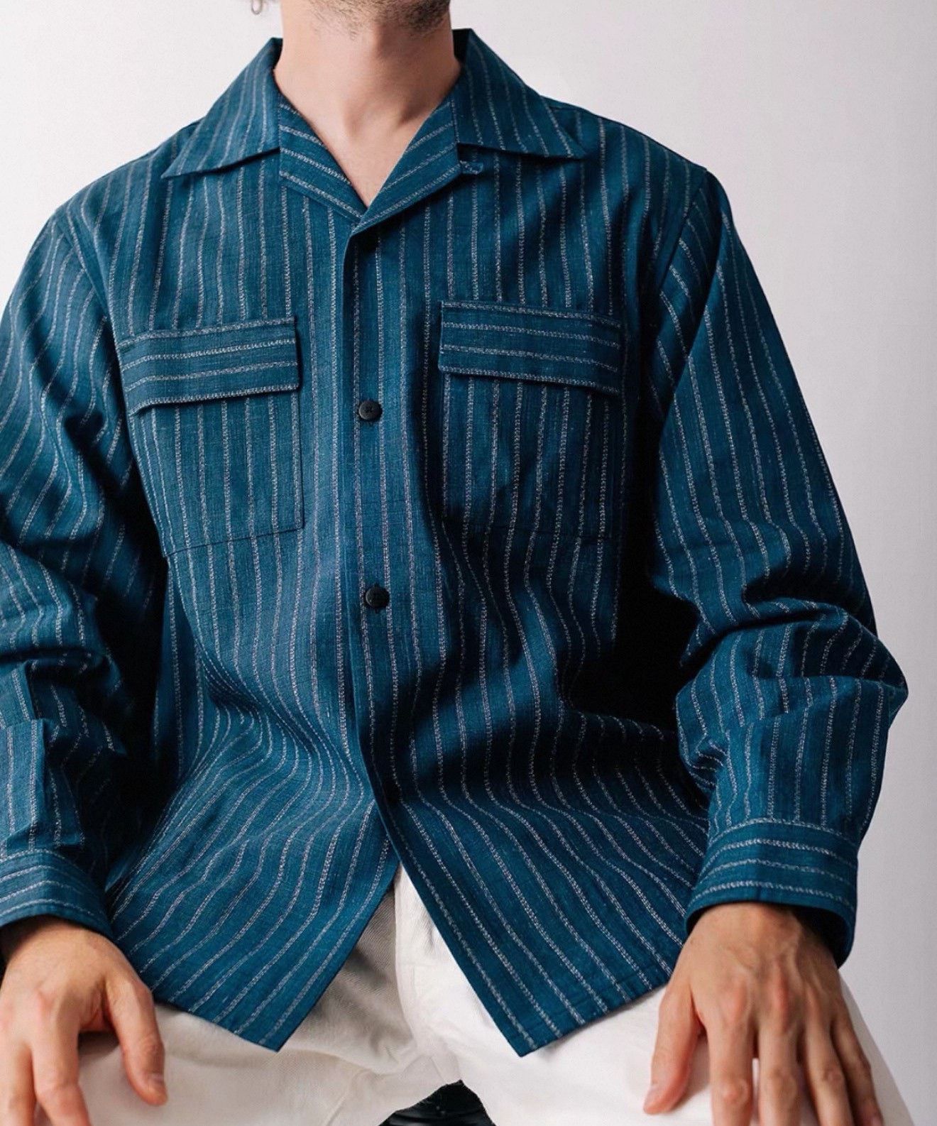 Visvim VISVIM 25AW KEESEY STRIPES SHIRT Size US L / EU 52-54 / 3 - 6 Thumbnail