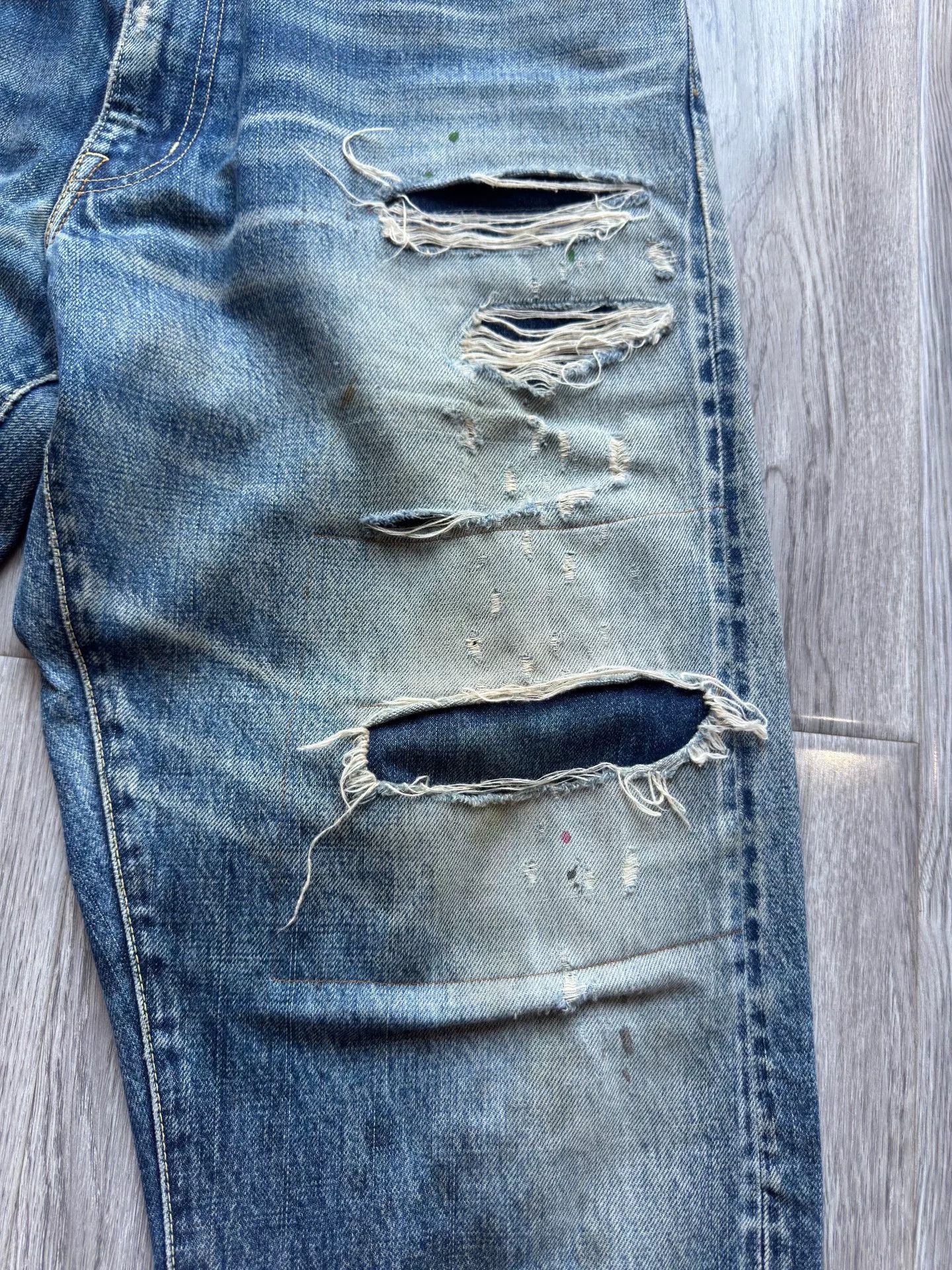 Visvim visvim 19ss Distressed Blue Jeans Size US 36 / EU 52 - 5 Thumbnail