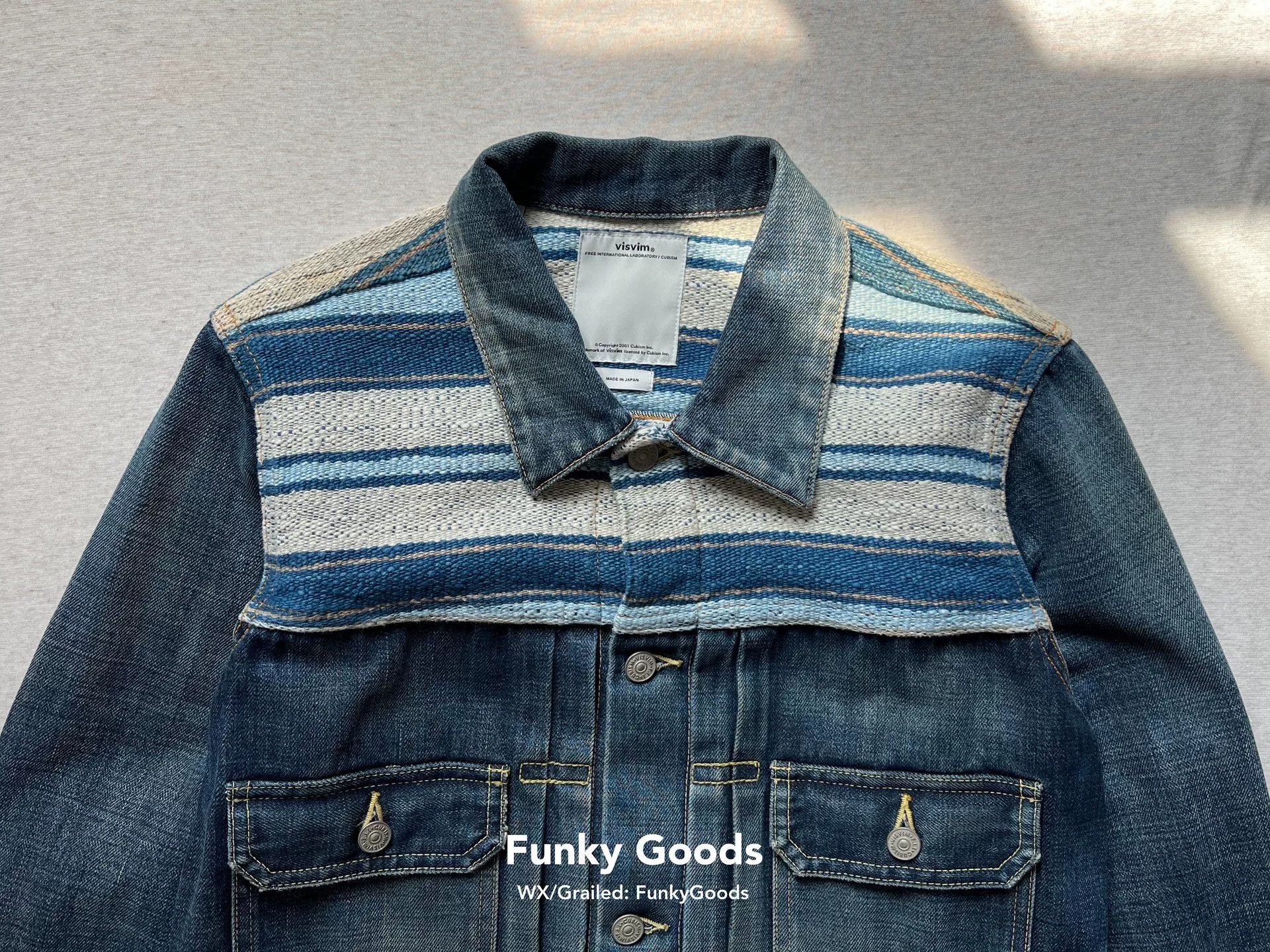 Visvim Visvim 101 Jkt Indigo Stripe Tokyo Exclusive Size US L / EU 52-54 / 3 - 3 Thumbnail