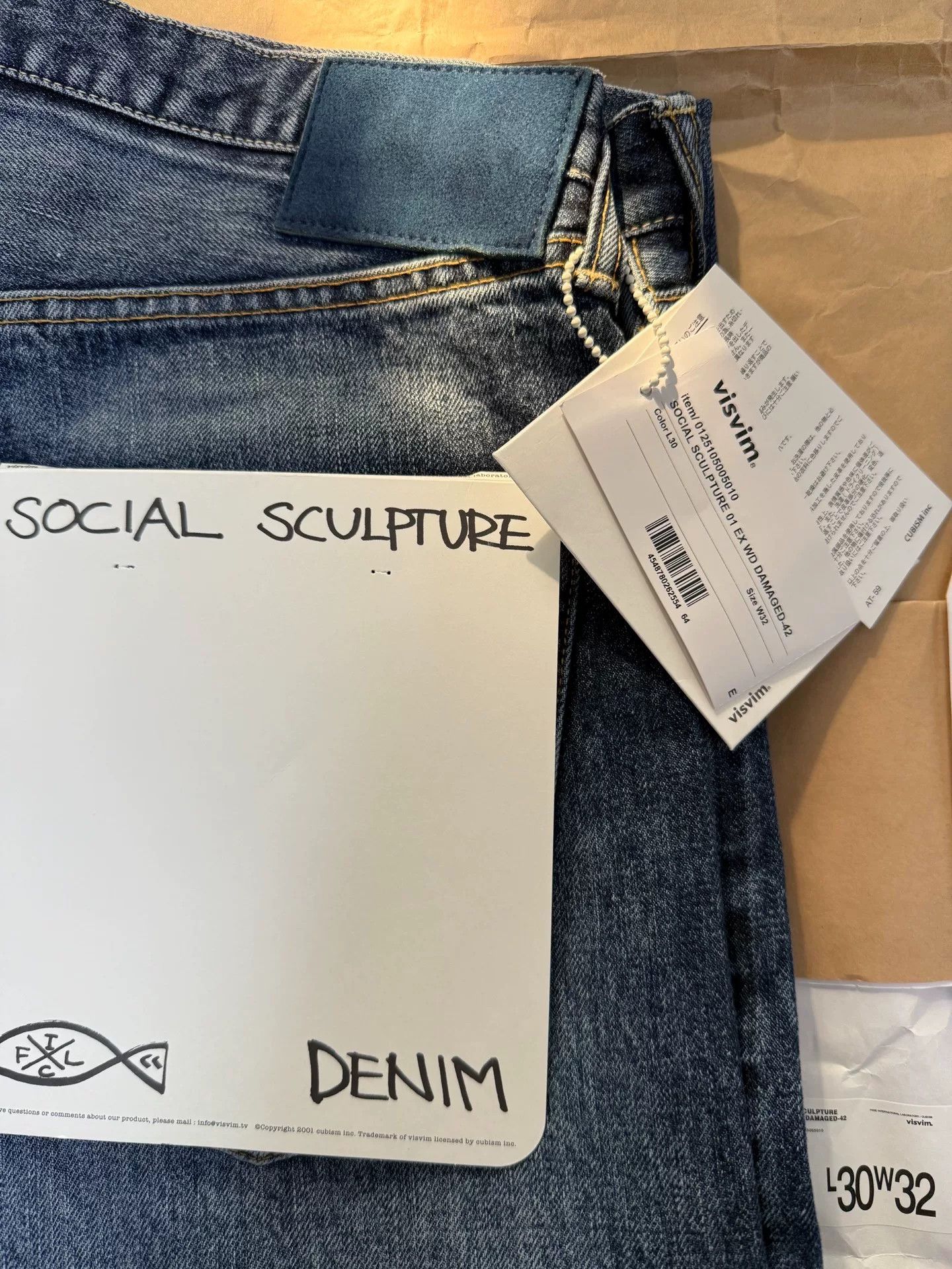 Visvim VISVIM Social Sculpture 01 EX Wide Damaged Jeans Size US 26 / EU 42 - 4 Thumbnail