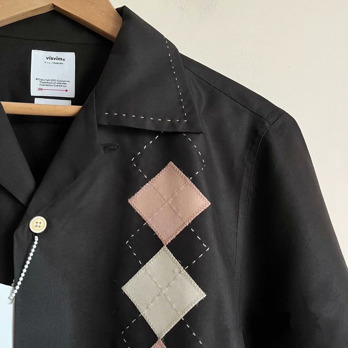 Visvim visvim KEESEY S/S Shirt with Argyle Patches Size US M / EU 48-50 / 2 - 2 Thumbnail