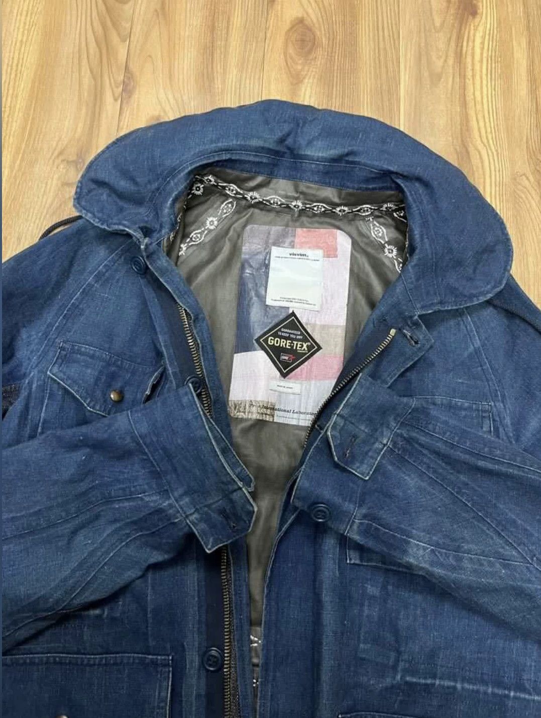 Visvim Visvim GORE-TEX PFD Blue Denim Jacket Size US M / EU 48-50 / 2 - 6 Thumbnail