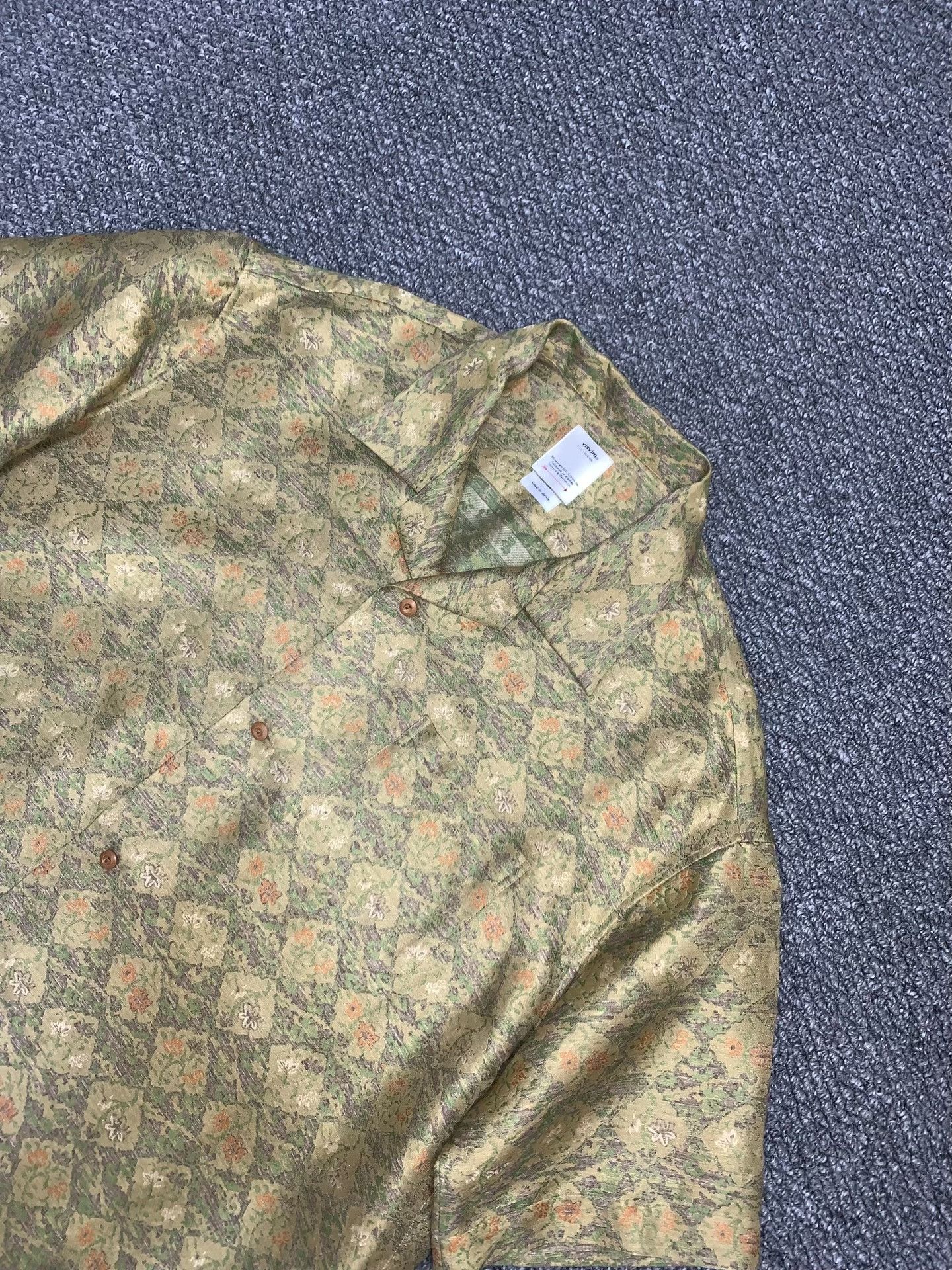Visvim visvim Copa Yellow-Green Floral Short-Sleeve Shirt Size US XL / EU 56 / 4 - 2 Thumbnail