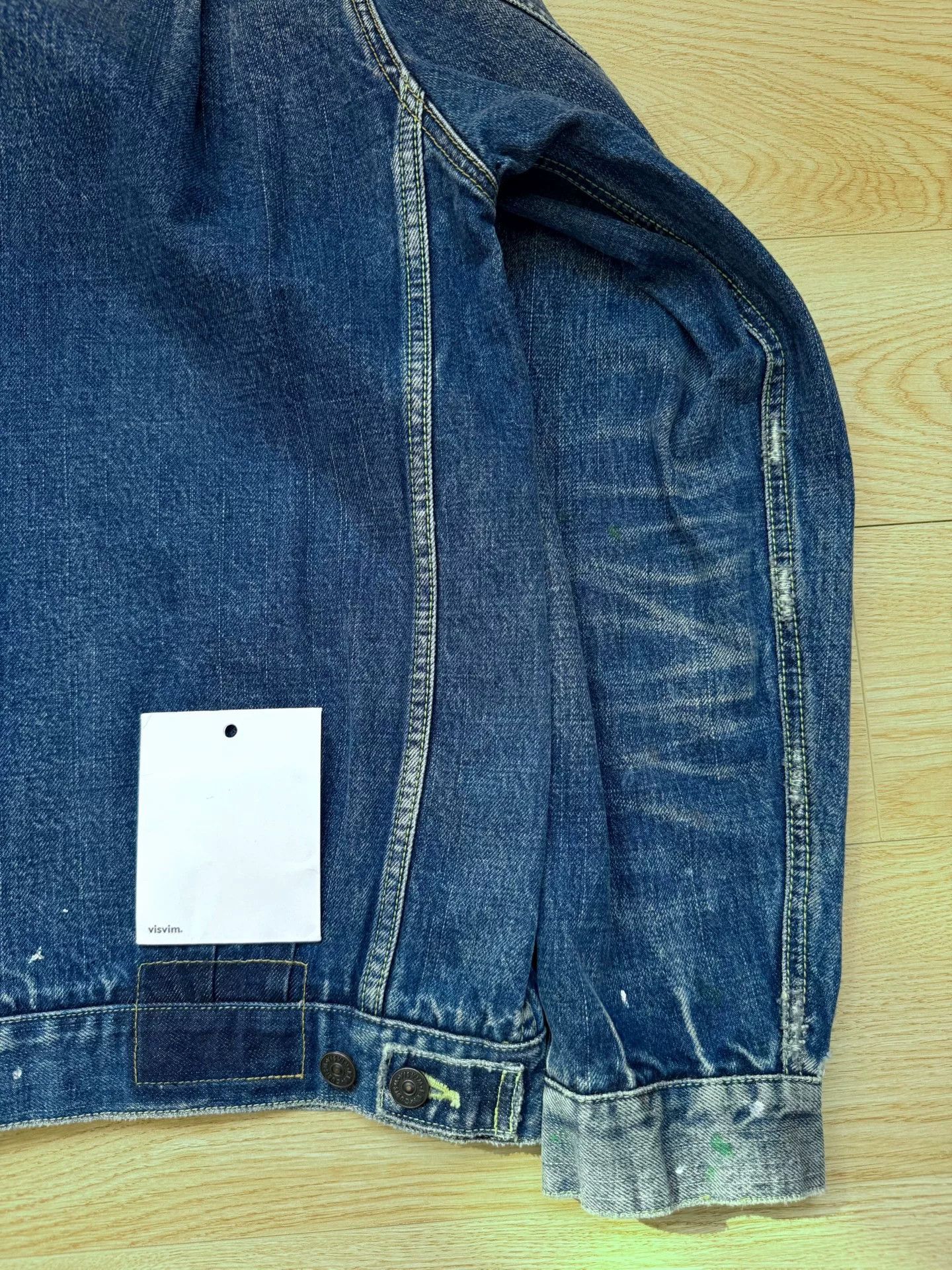 Visvim visvim 101JKT Jumbo Paint Splatter Denim Jacket Size US XL / EU 56 / 4 - 6 Thumbnail