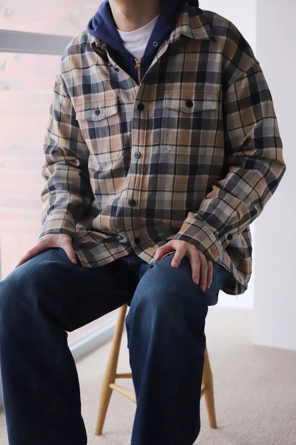 Visvim VISVIM Lumber Check Wool-Linen Shirt Size US M / EU 48-50 / 2 - 8 Thumbnail