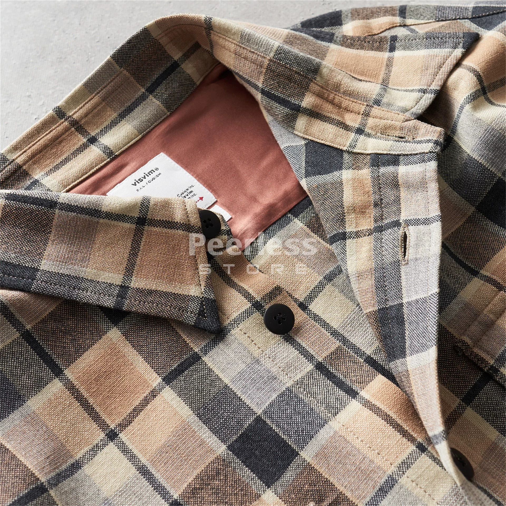 Visvim VISVIM Lumber Check Wool-Linen Shirt Size US M / EU 48-50 / 2 - 3 Thumbnail