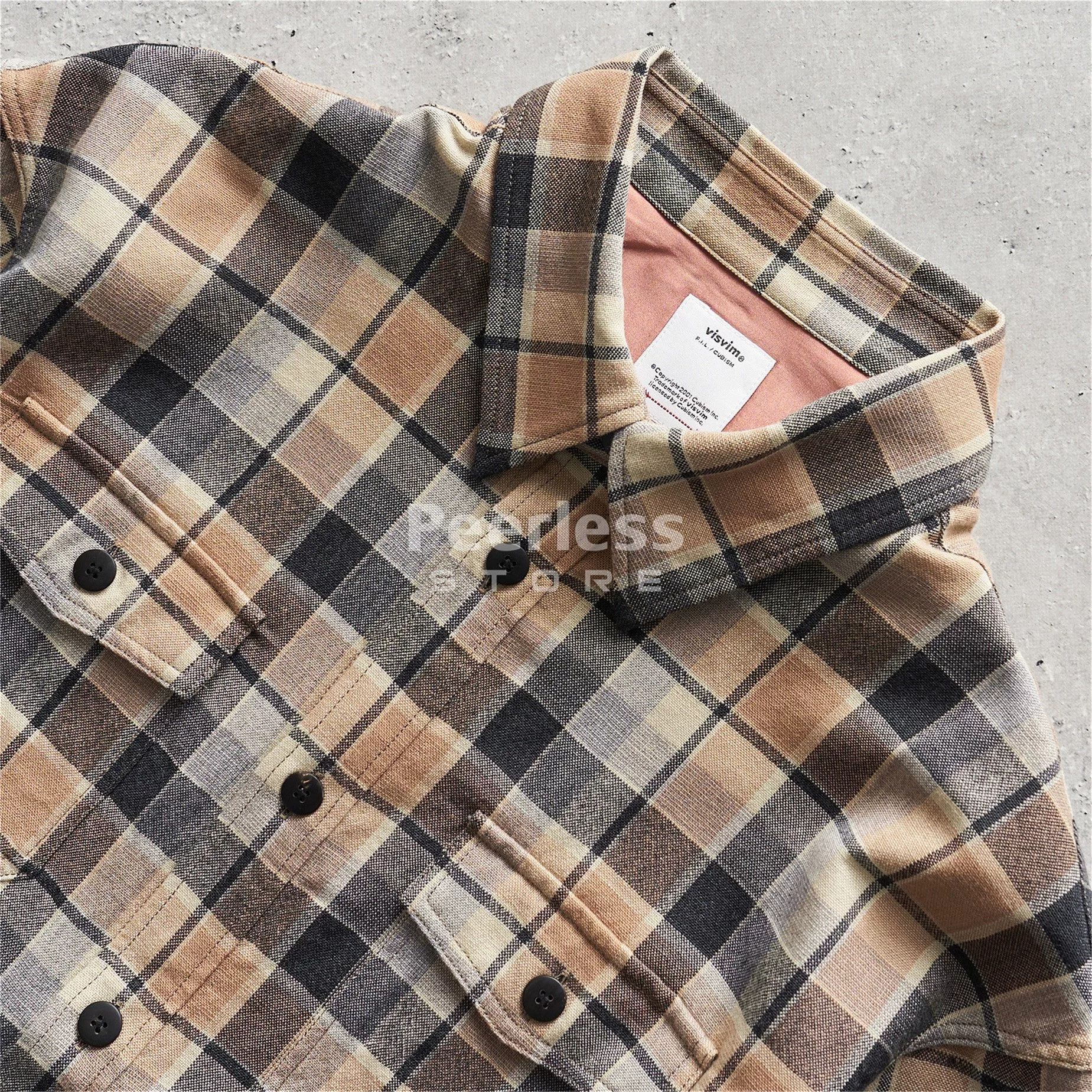 Visvim VISVIM Lumber Check Wool-Linen Shirt Size US M / EU 48-50 / 2 - 2 Thumbnail
