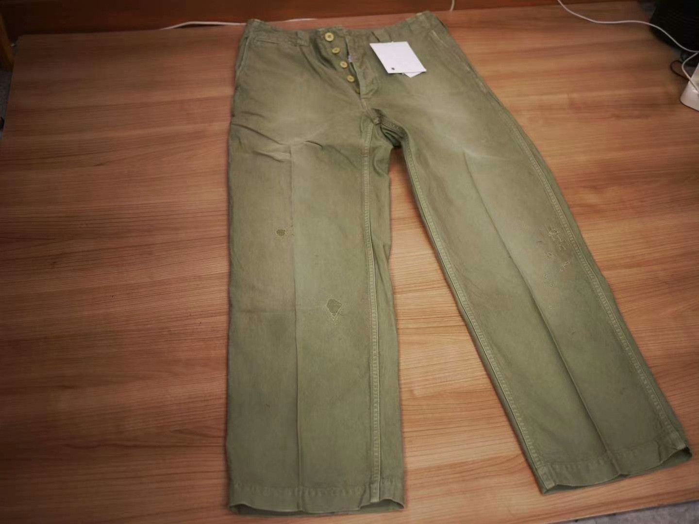 Visvim VISVIM Wide Chino Pants Green Size US 28 / EU 44 - 2 Thumbnail