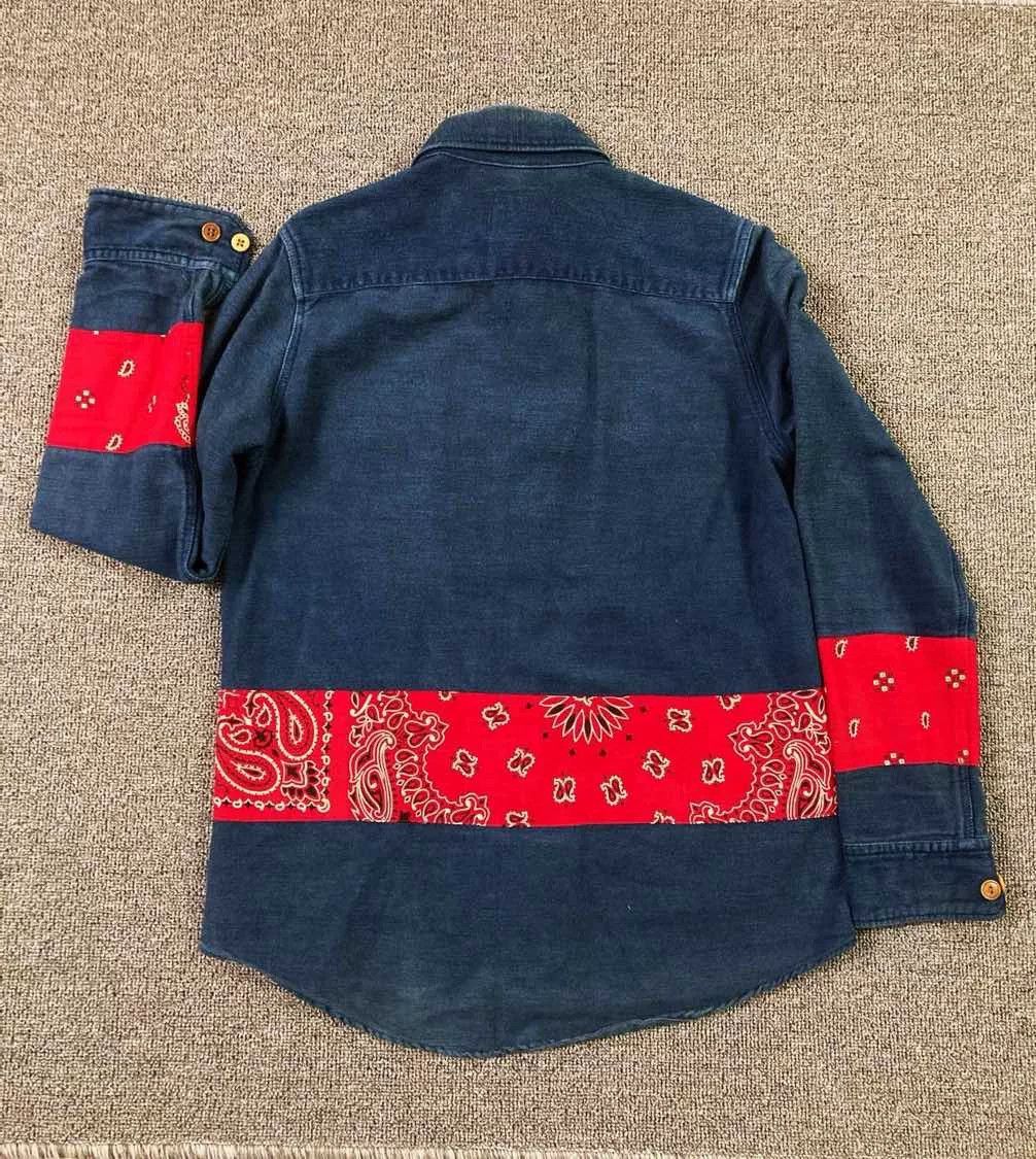 Visvim visvim ict Denim Paisley Shirt Size US S / EU 44-46 / 1 - 2 Thumbnail