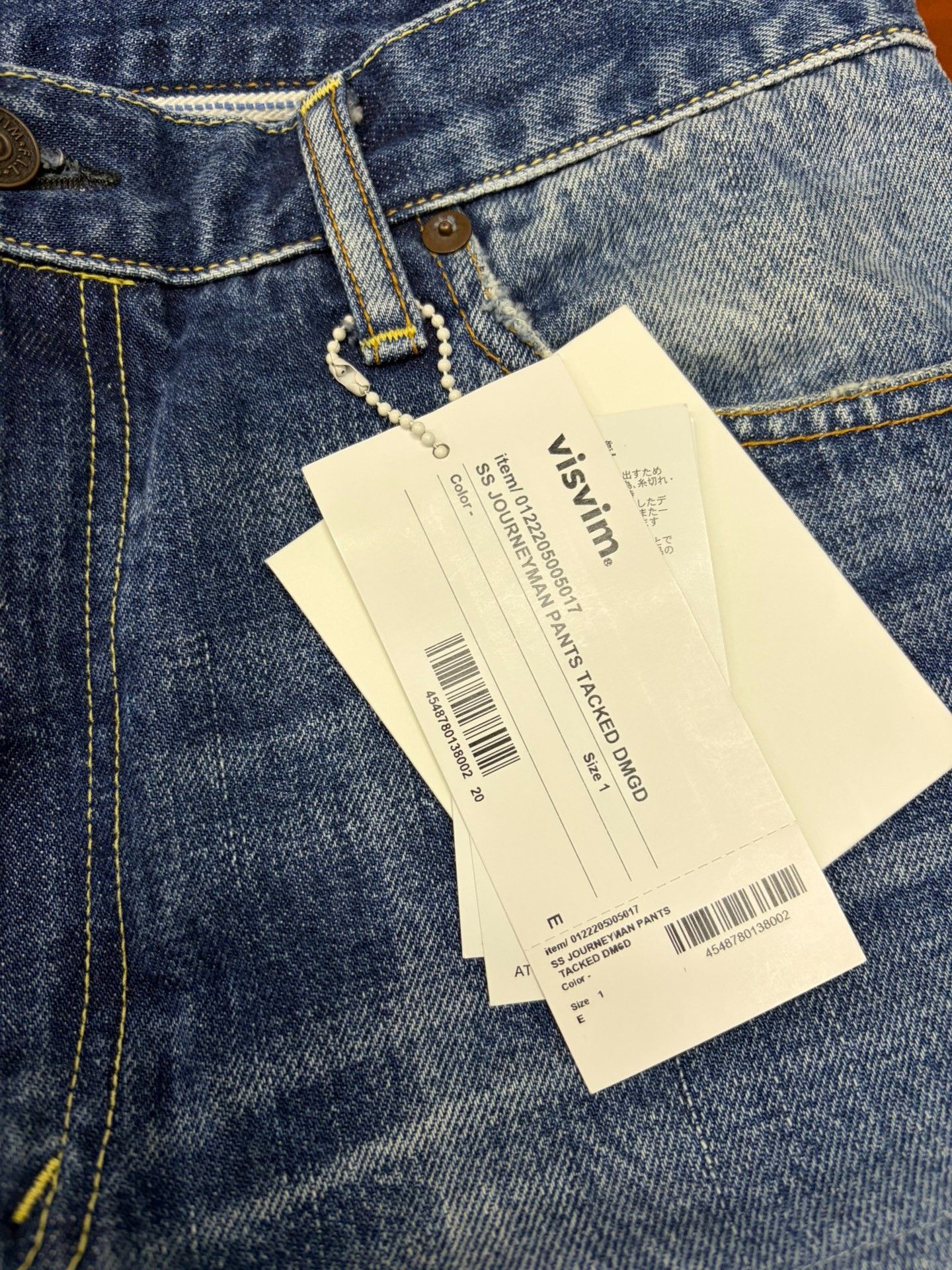 Visvim Visvim Journeyman Tacked DMGD Jeans Size US 26 / EU 42 - 2 Thumbnail