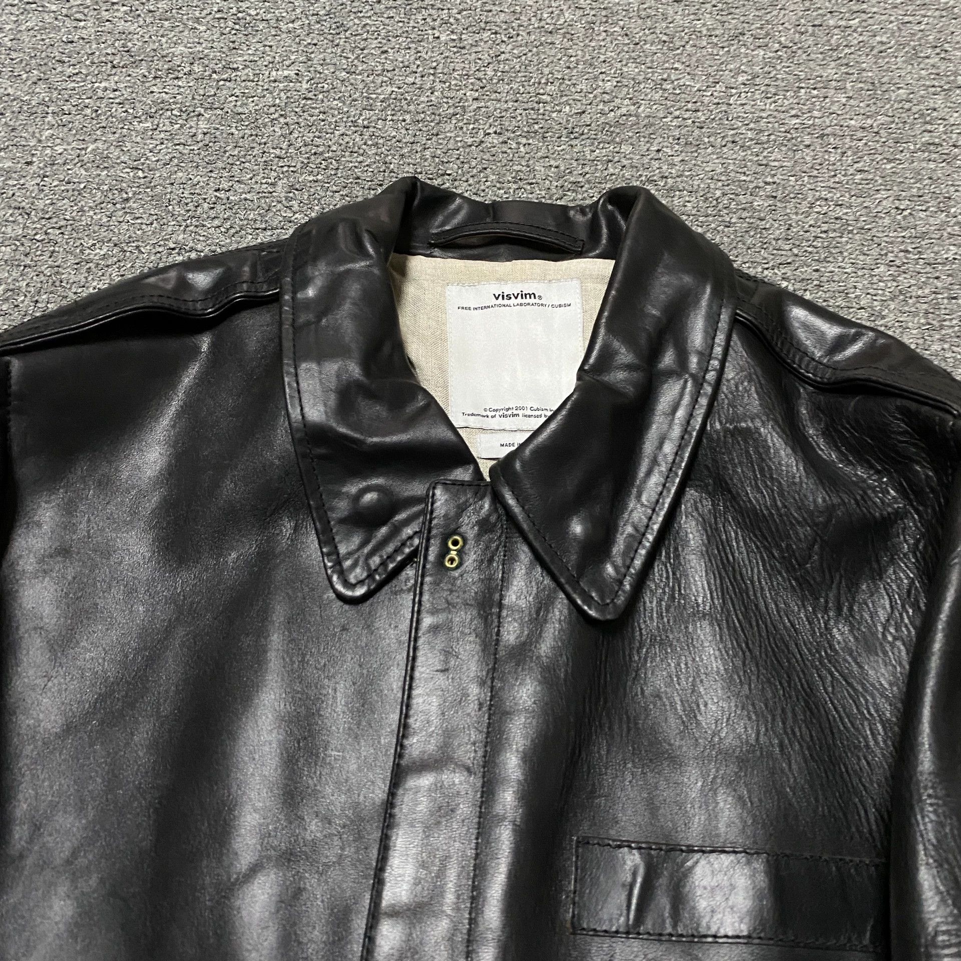 Visvim Visvim 12-13FW Elmendorf A2 Leather Jacket Size US S / EU 44-46 / 1 - 3 Thumbnail