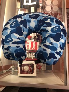 BAPE A Bathing Ape 2019 2-Way Neck Pillow - Blue Bedding, Bedding