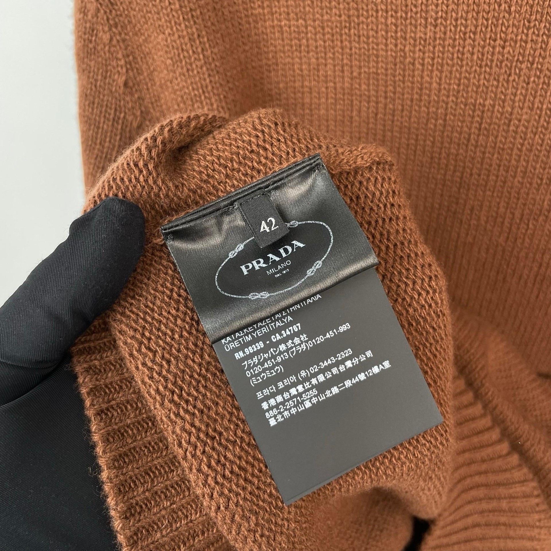 Prada Prada Brown Sweater 42 Men Size US M / EU 48-50 / 2 - 6 Thumbnail
