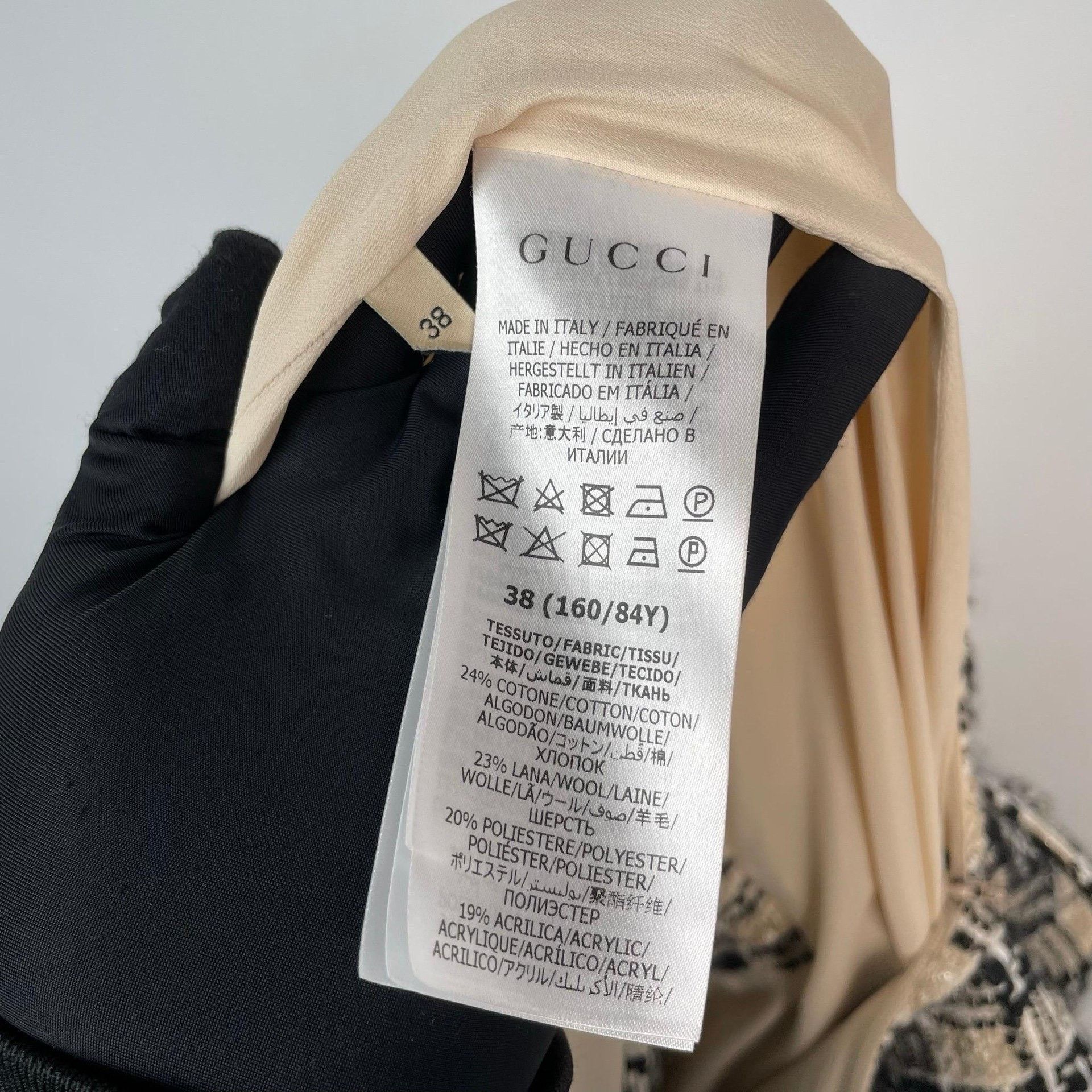 Gucci Gucci Knit Plaid Multi Dress 38 Women Size S / US 4 / IT 40 - 9 Thumbnail