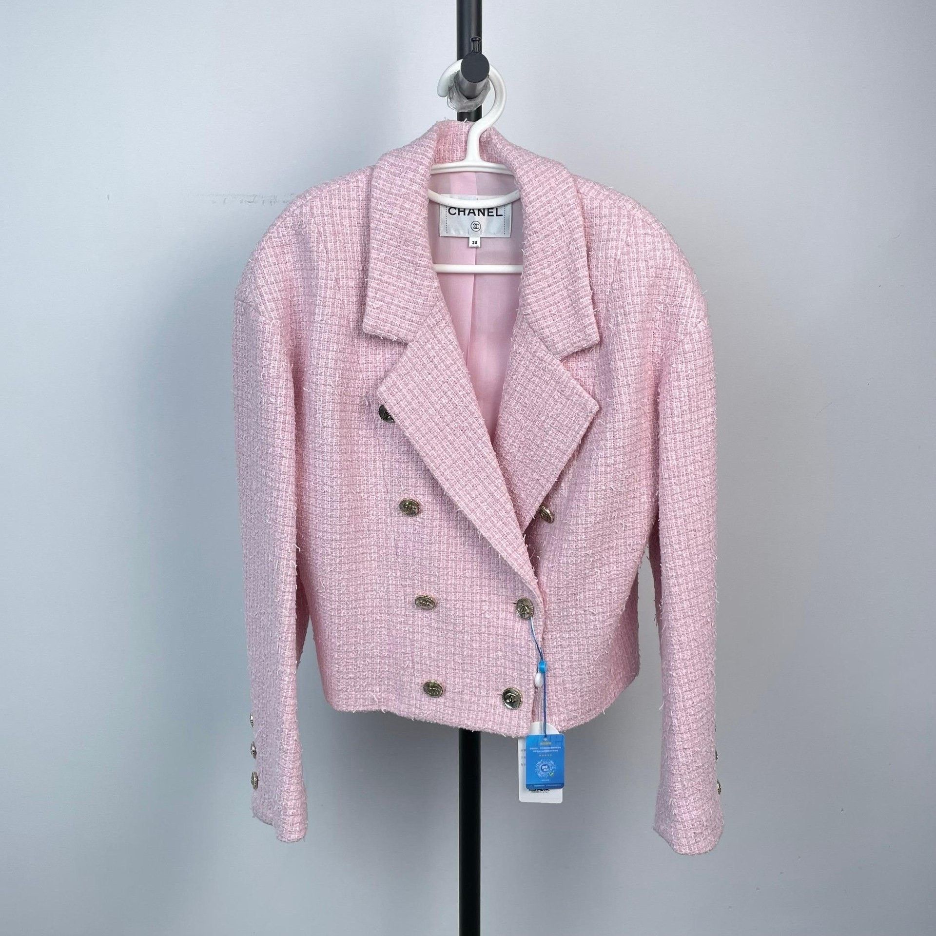 Chanel Chanel Pink Jacket S Women Size S / US 4 / IT 40 - 7 Thumbnail