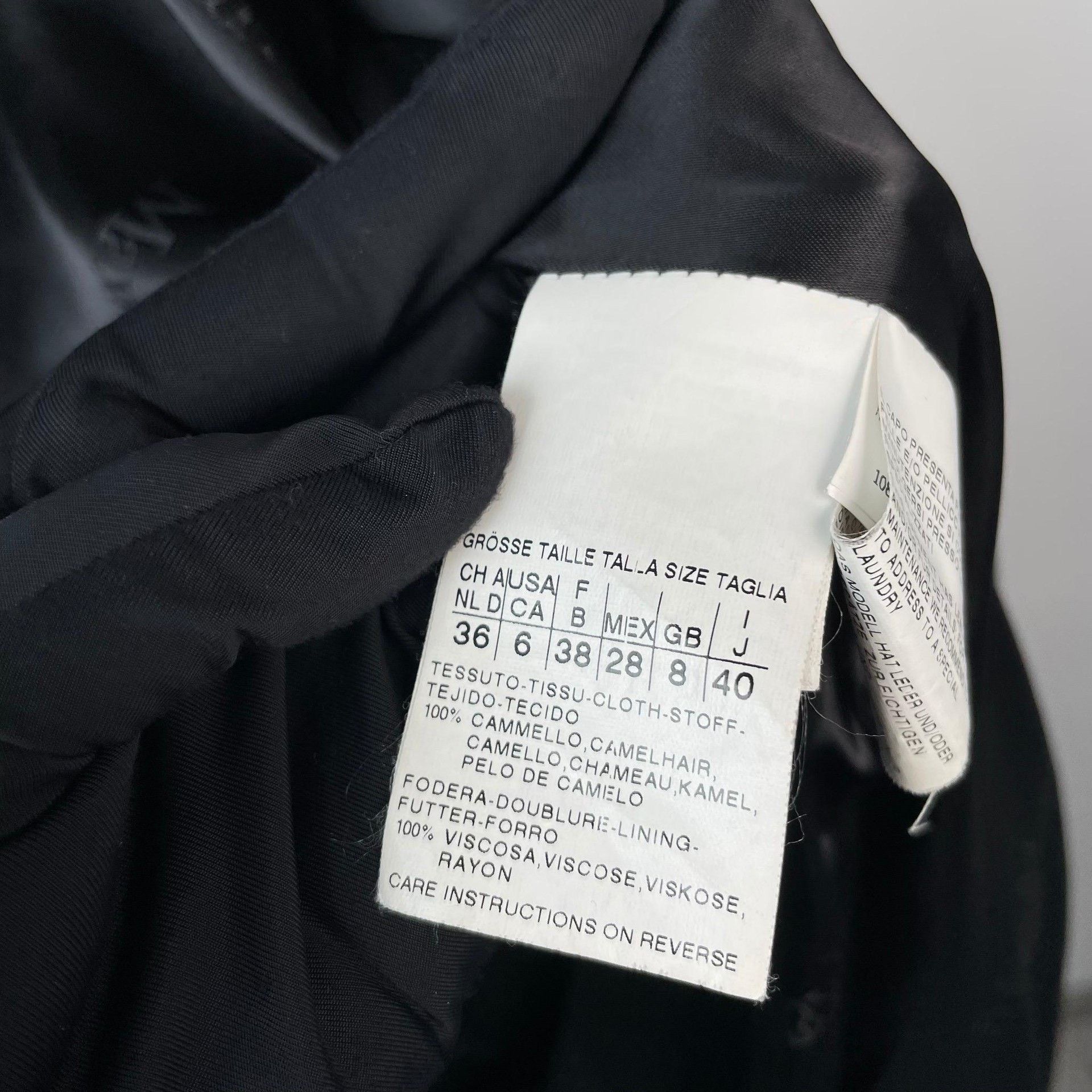 Max Mara Max Mara Wool Long Black Coat 36 Women Size S / US 4 / IT 40 - 6 Thumbnail