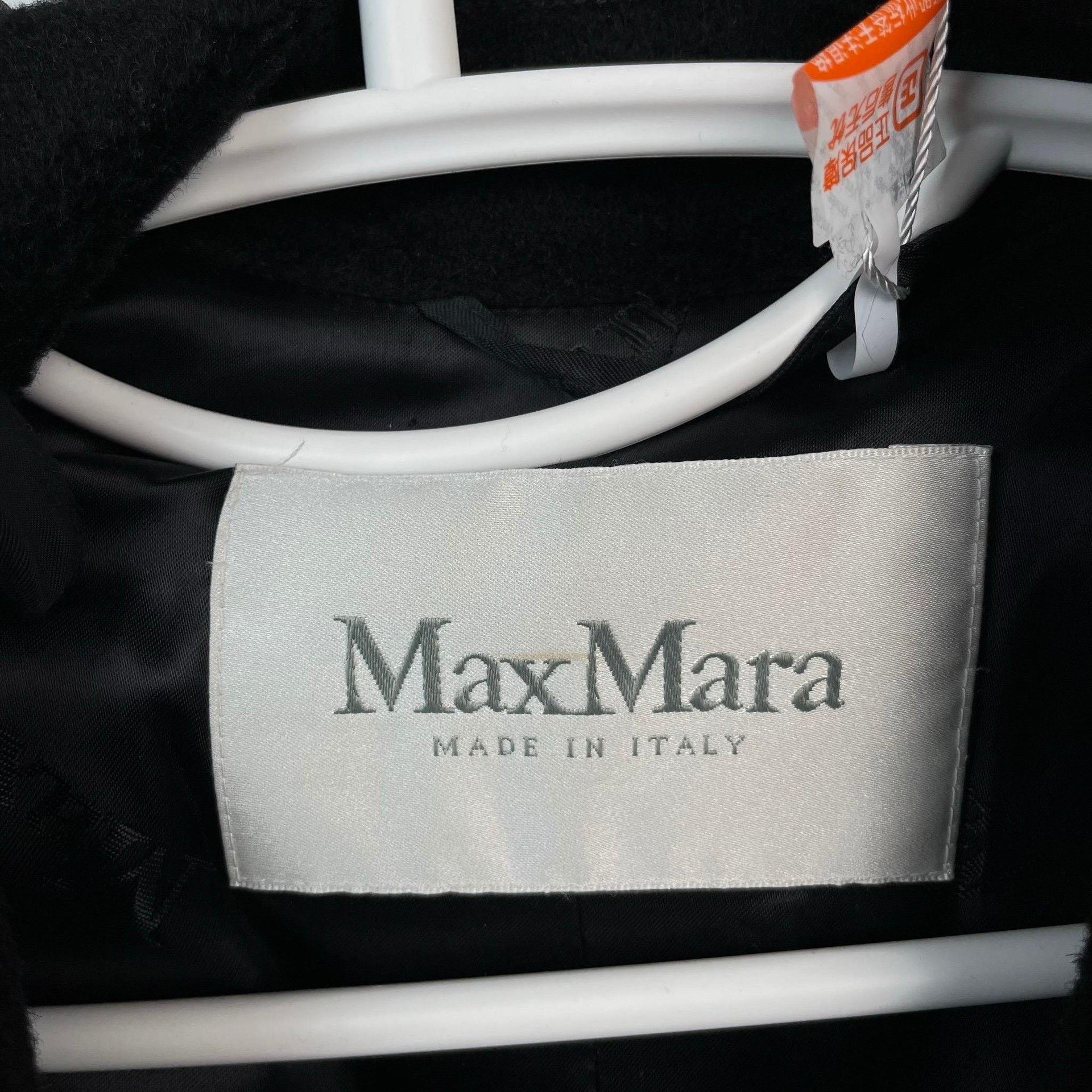 Max Mara Max Mara Wool Long Black Coat 36 Women Size S / US 4 / IT 40 - 5 Thumbnail