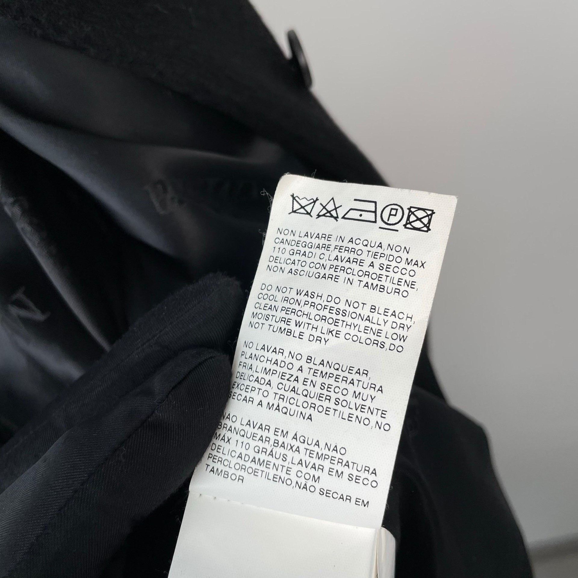 Max Mara Max Mara Wool Long Black Coat 36 Women Size S / US 4 / IT 40 - 7 Thumbnail