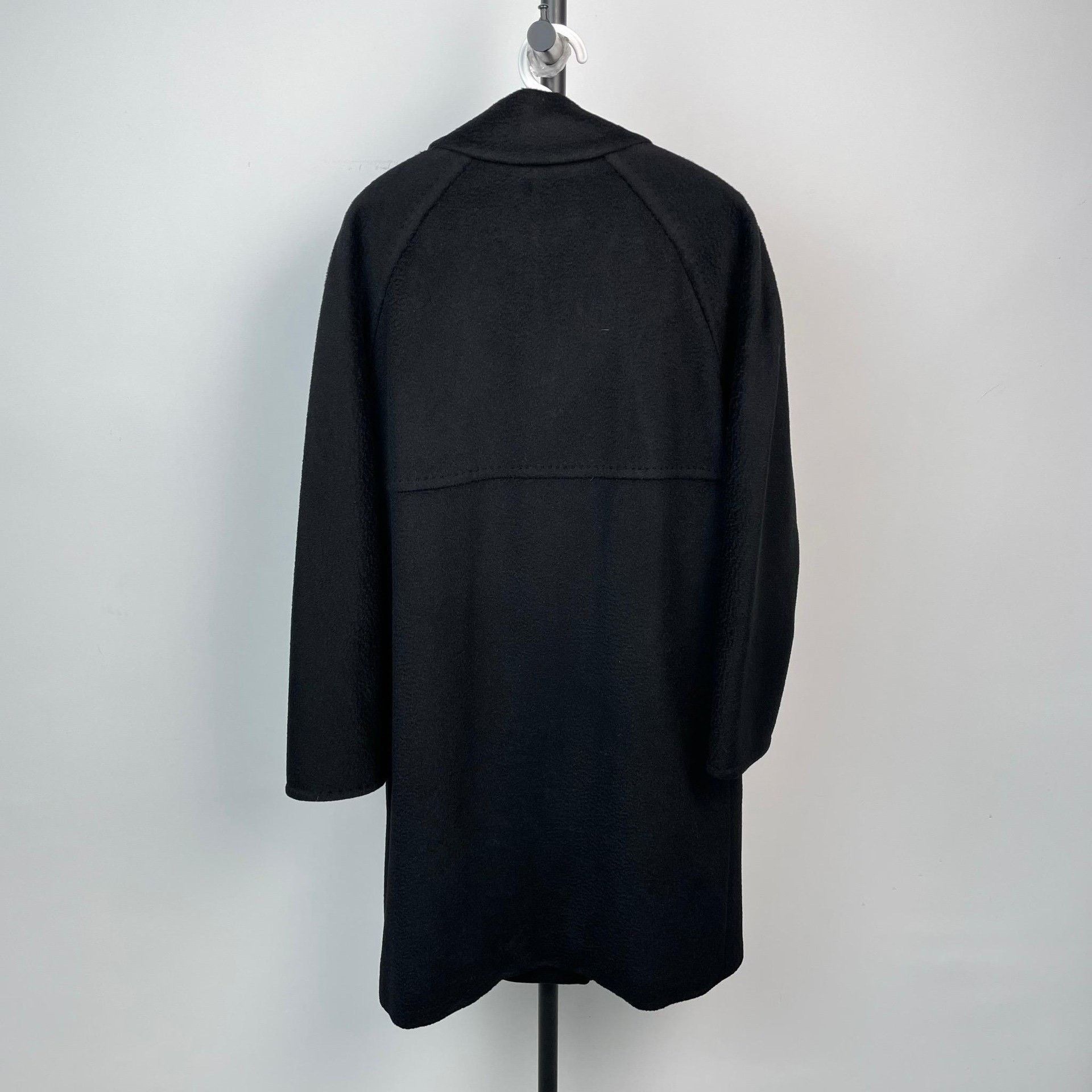 Max Mara Max Mara Wool Long Black Coat 36 Women Size S / US 4 / IT 40 - 2 Thumbnail