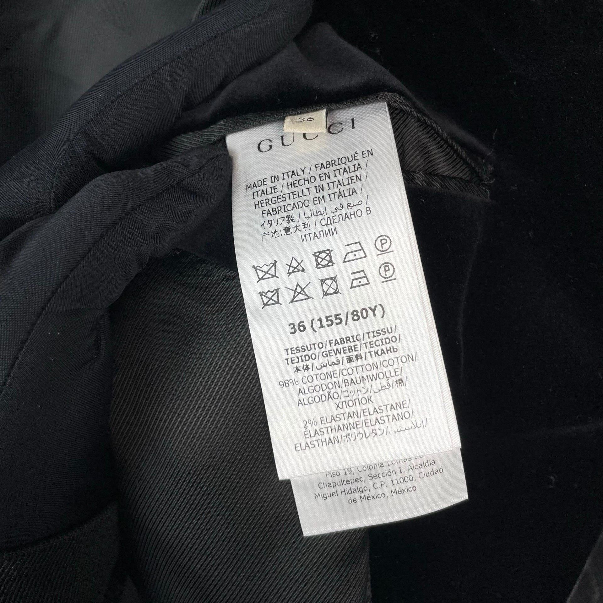Gucci Gucci Black Jacket 36 Women Size S / US 4 / IT 40 - 7 Thumbnail