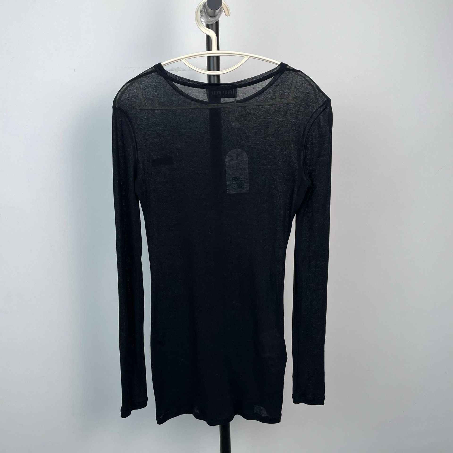 Miu Miu Miu Miu Gray T-Shirt XS Women Size XS / US 0-2 / IT 36-38 - 2 Thumbnail