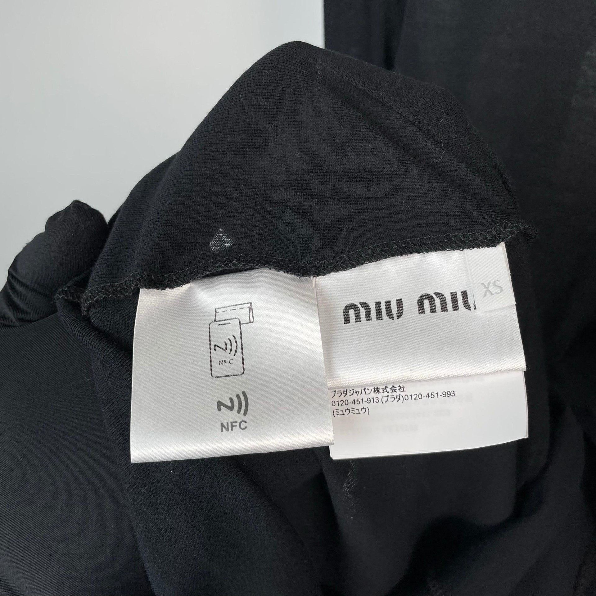 Miu Miu Miu Miu Gray T-Shirt XS Women Size XS / US 0-2 / IT 36-38 - 4 Thumbnail
