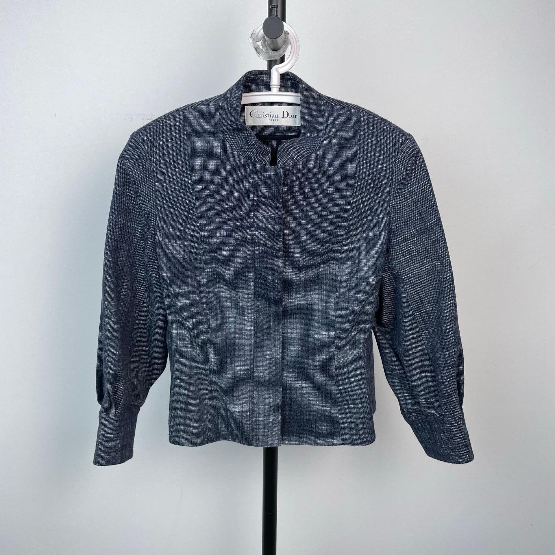 Dior Dior Cropped Cotton Blue Jacket 36 Women Size S / US 4 / IT 40 - 9 Thumbnail