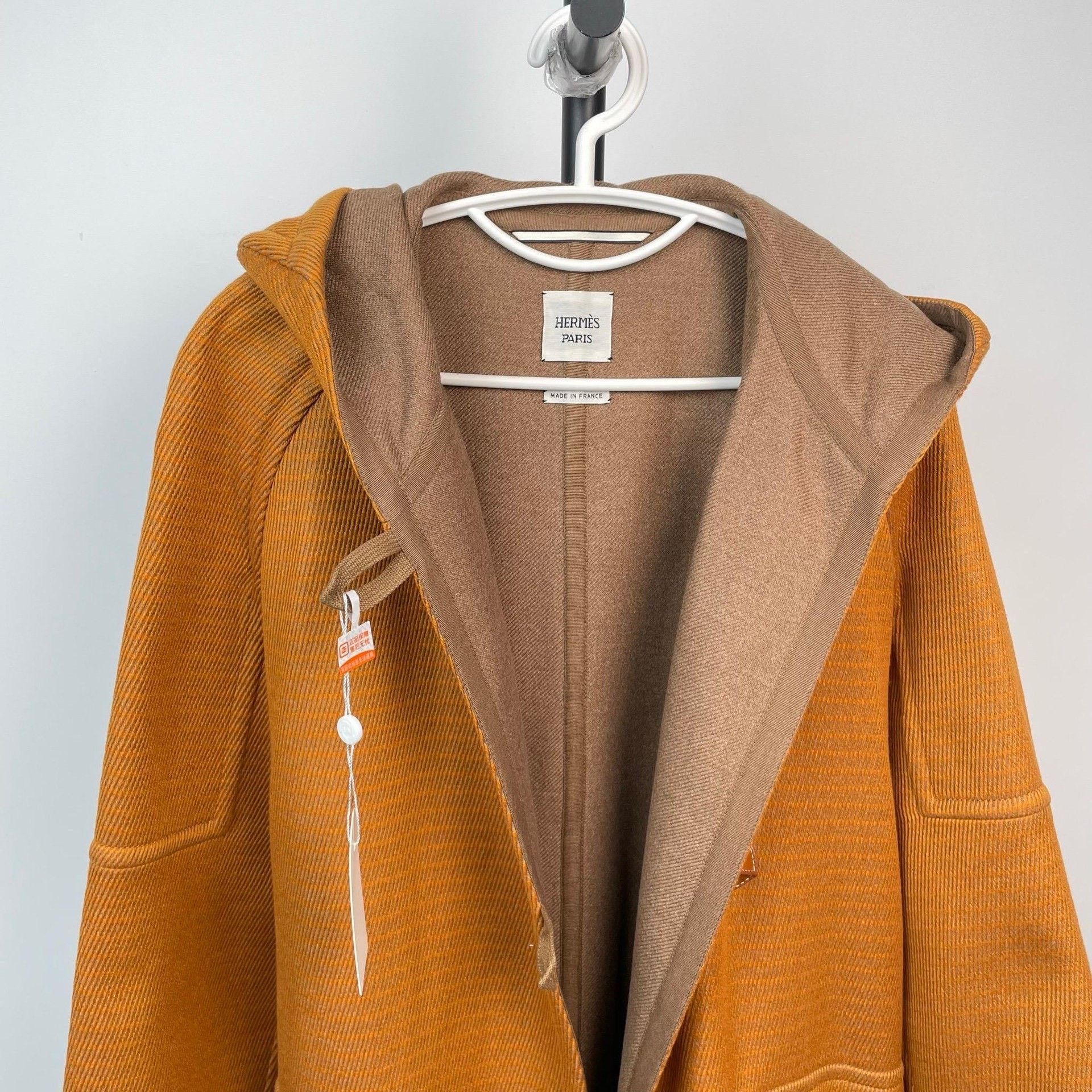 Hermes Hermes Orange Long Sleeve Shirt 34 Men Size US XS / EU 42 / 0 - 5 Thumbnail