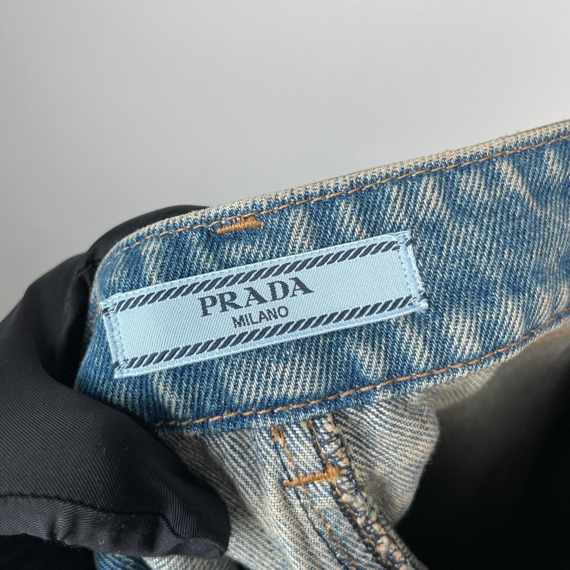 Prada Prada Cotton Blue Skirt S Women Size 26" / US 2 / IT 38 - 4 Thumbnail