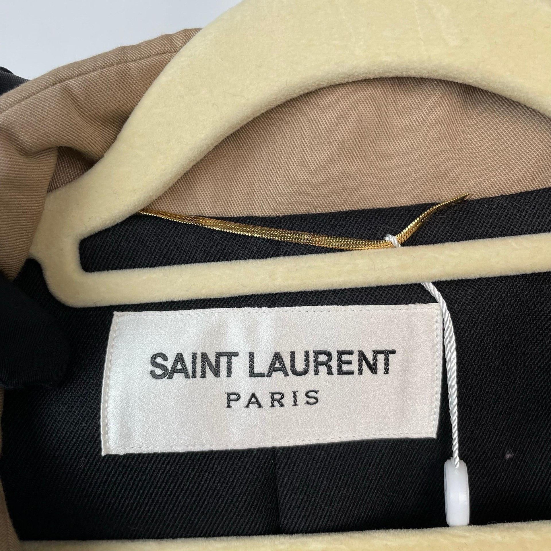 Saint Laurent Paris Saint Laurent Paris Beige Coat 38 Women Size S / US 4 / IT 40 - 5 Thumbnail