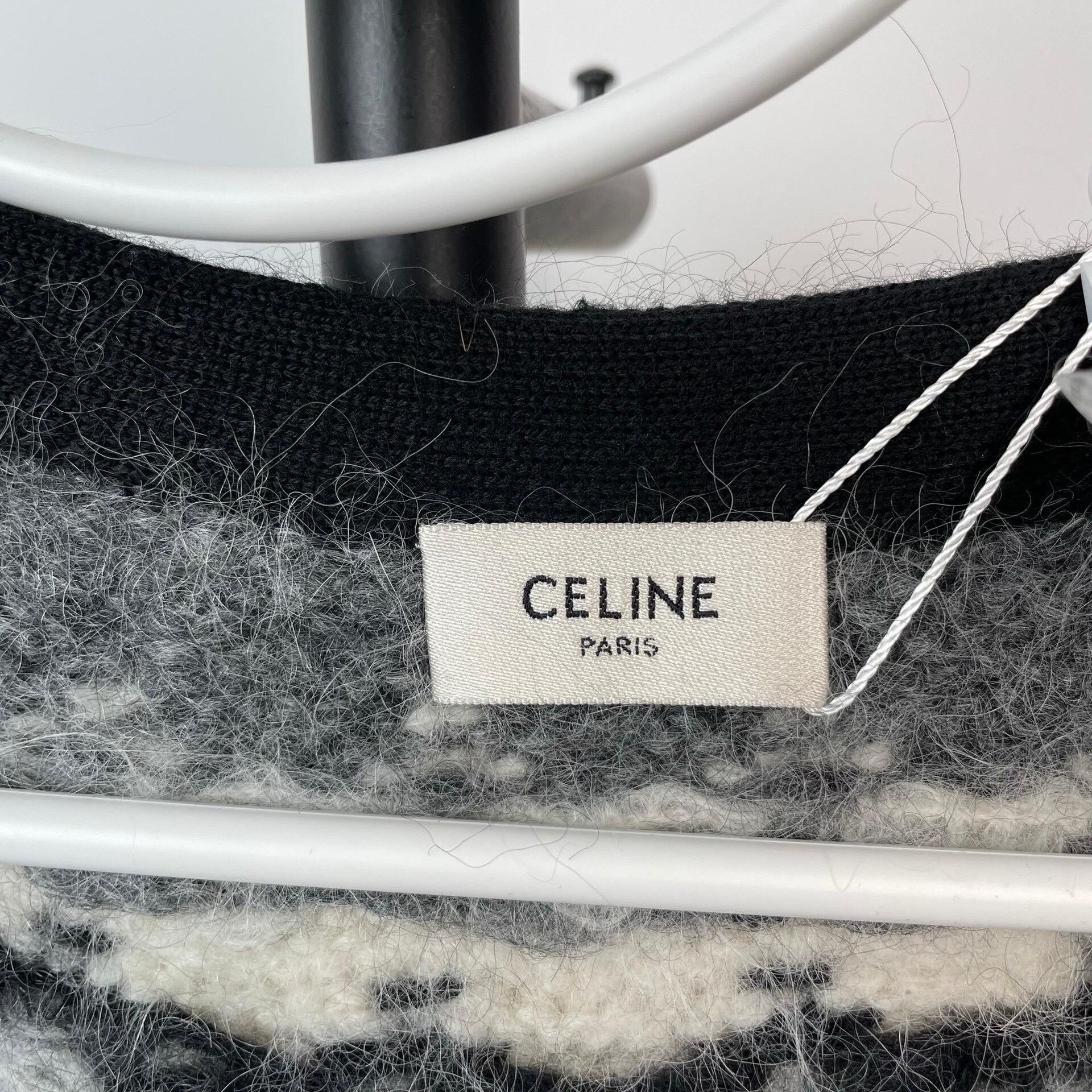 Celine Celine Printed Graphic Black Sweater M Women Size M / US 6-8 / IT 42-44 - 4 Thumbnail