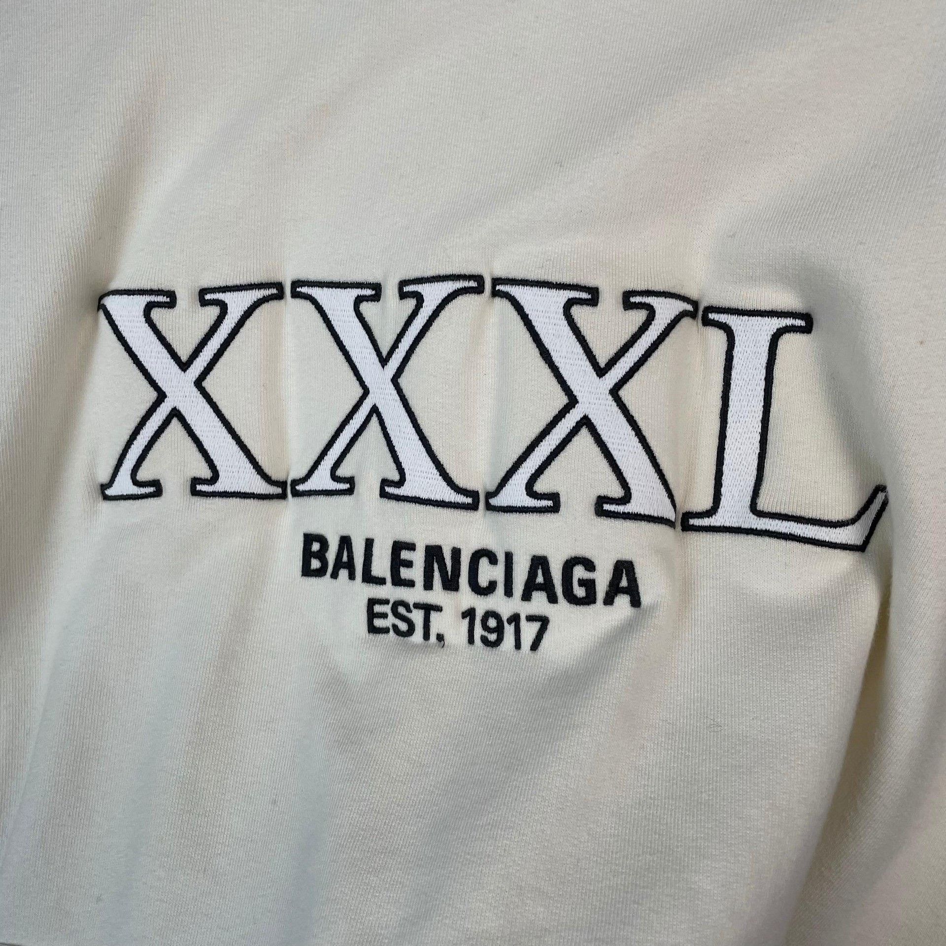 Balenciaga Balenciaga White Hoodie L Men Size US L / EU 52-54 / 3 - 3 Thumbnail