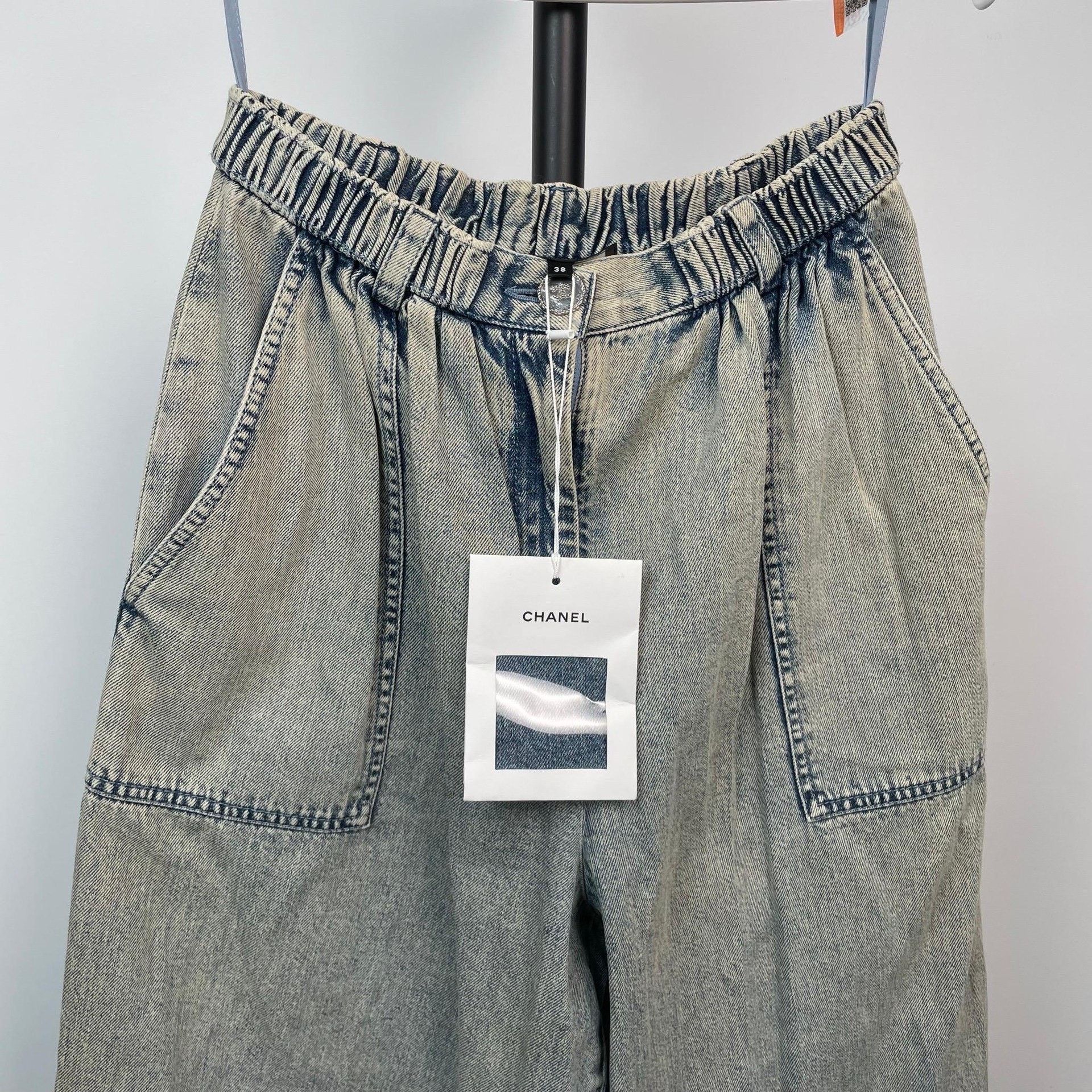 Chanel Chanel Blue Jeans 22 Women Size 22" - 3 Thumbnail