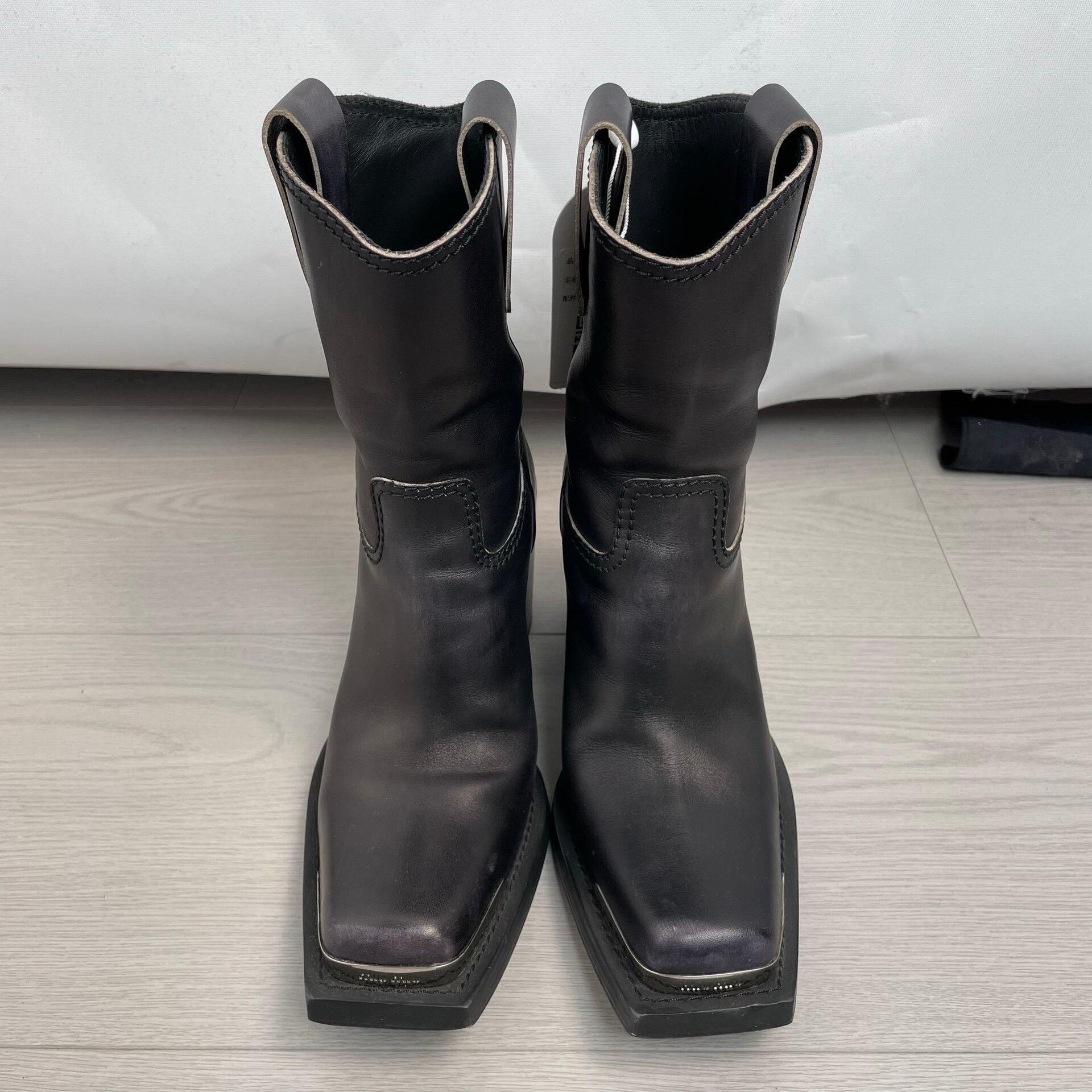 Miu Miu Miu Miu Leather Purple Boots 35 Women Size US 5 / IT 35 - 2 Thumbnail