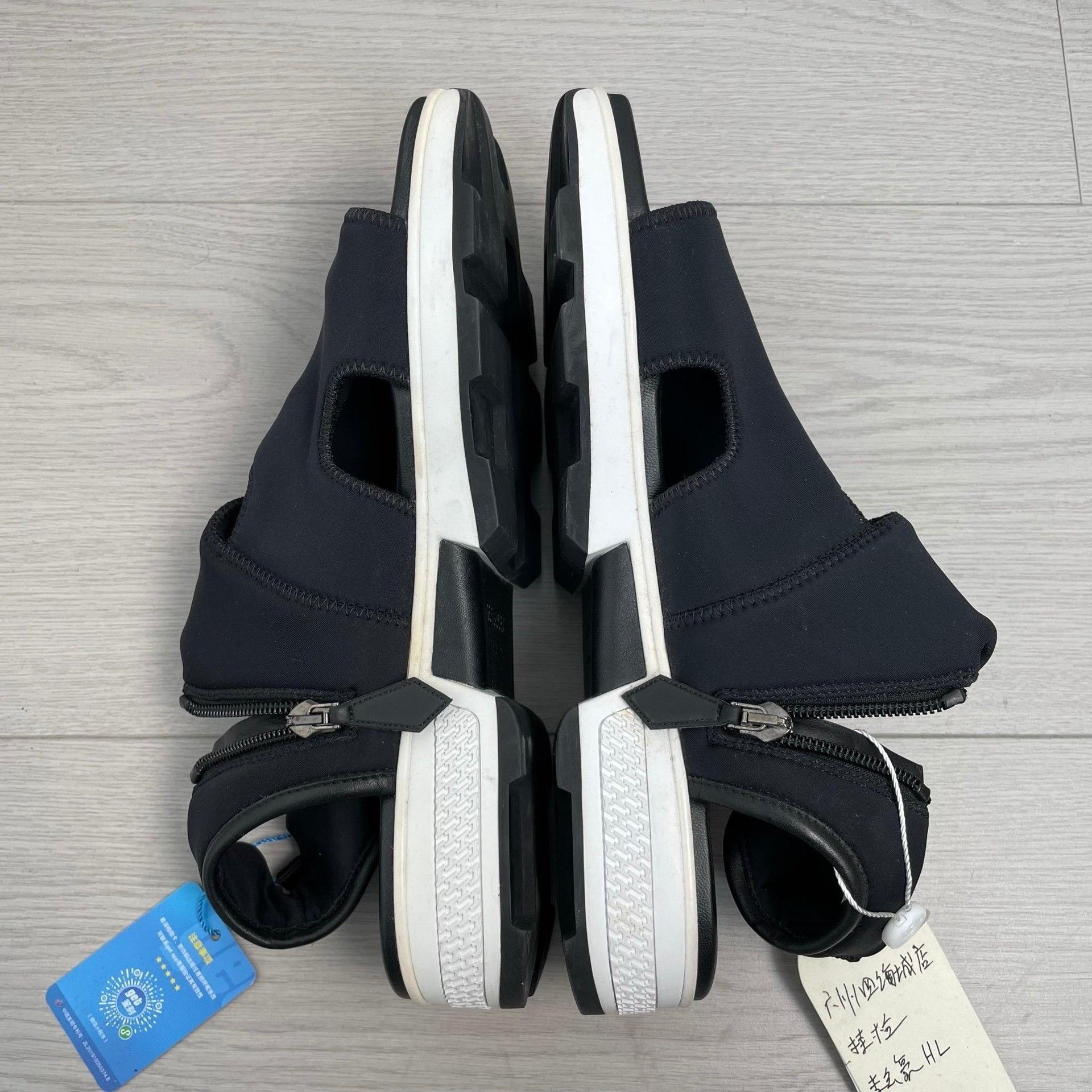 Hermes Hermes Cotton Black Sandals 41 Men Size US 8.5 / EU 41-42 - 4 Thumbnail